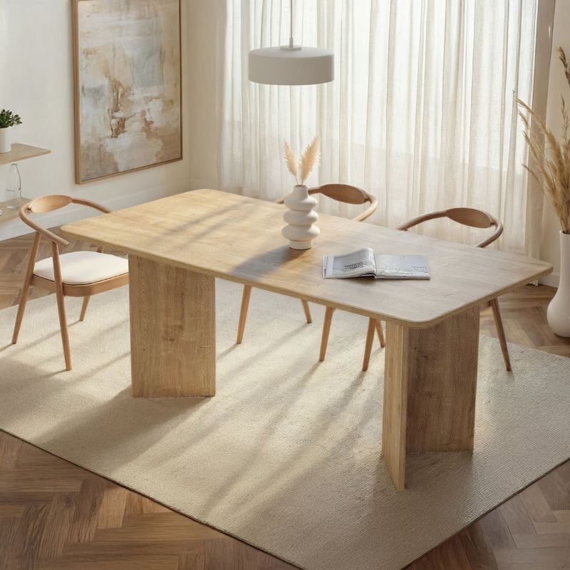 Τραπέζι Linza Megapap χρώμα honey oak 180x90x75εκ.