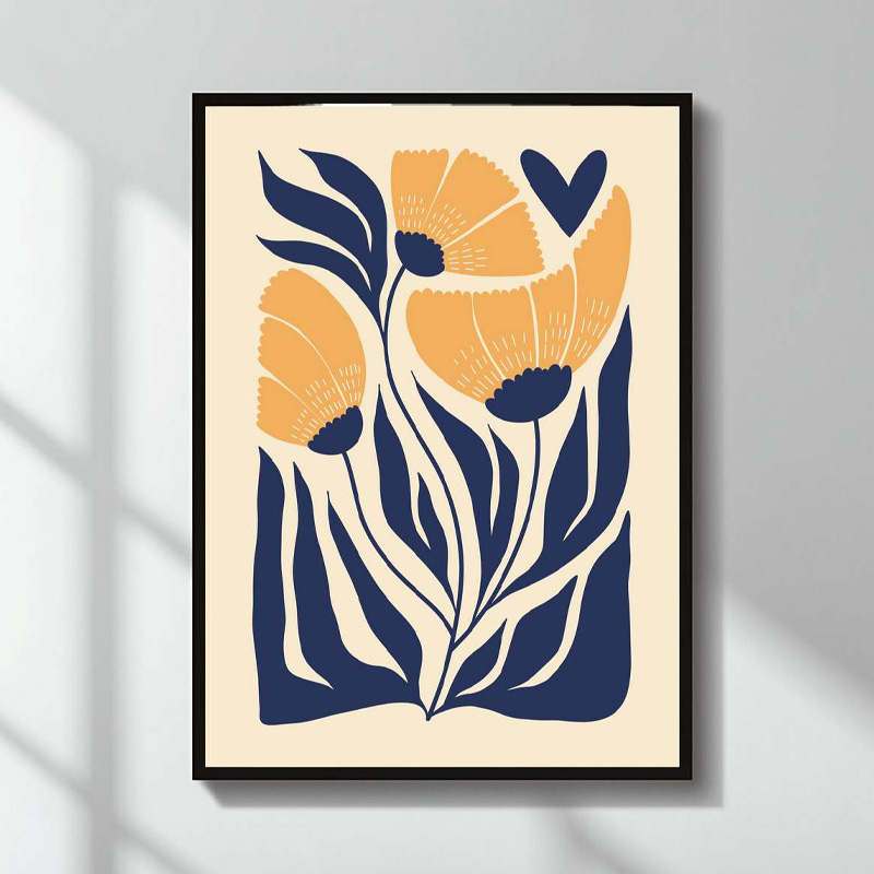 Πίνακας "Poppies" Megapap ψηφιακής εκτύπωσης 50x70εκ.