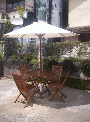 SUMATRA ΟΜΠΡΕΛΑ ΚΗΠΟΥ ΛΕΥΚΗ Φ300x250cm