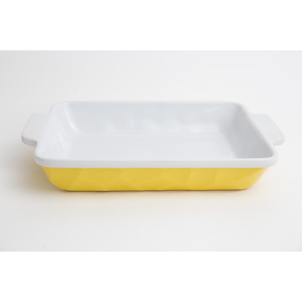 ΠΥΡΙΜΑΧΟ ΣΚΕΥΟΣ ΠΑΡΑΛΛΗΛΟΓΡΑΜΜΟ ΑΝΑΓΛΥΦΟ ΚΙΤΡΙΝΟ/ΛΕΥΚΟ 30,5χ20,5χ5cm