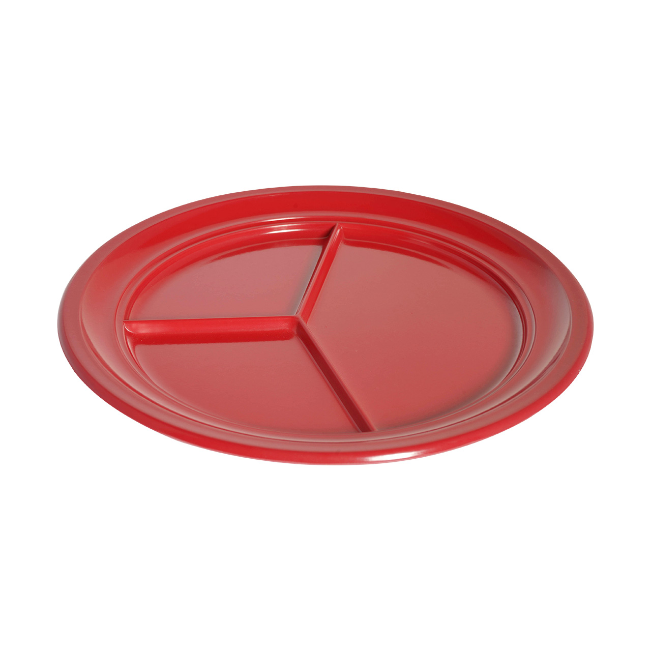 Πιάτο 3 θέσεων Φ24cm Κόκκινο - SKU -409216