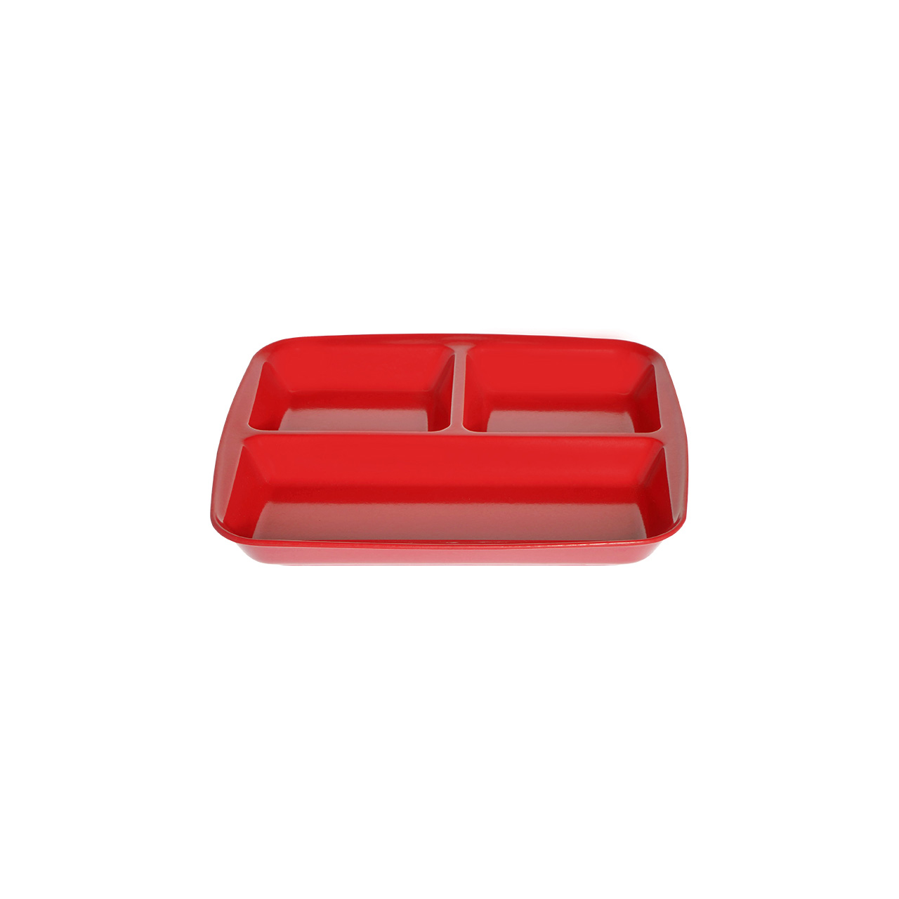 Δίσκος 3 θέσεων 26,5x24,5cm Κόκκινος - SKU -409214