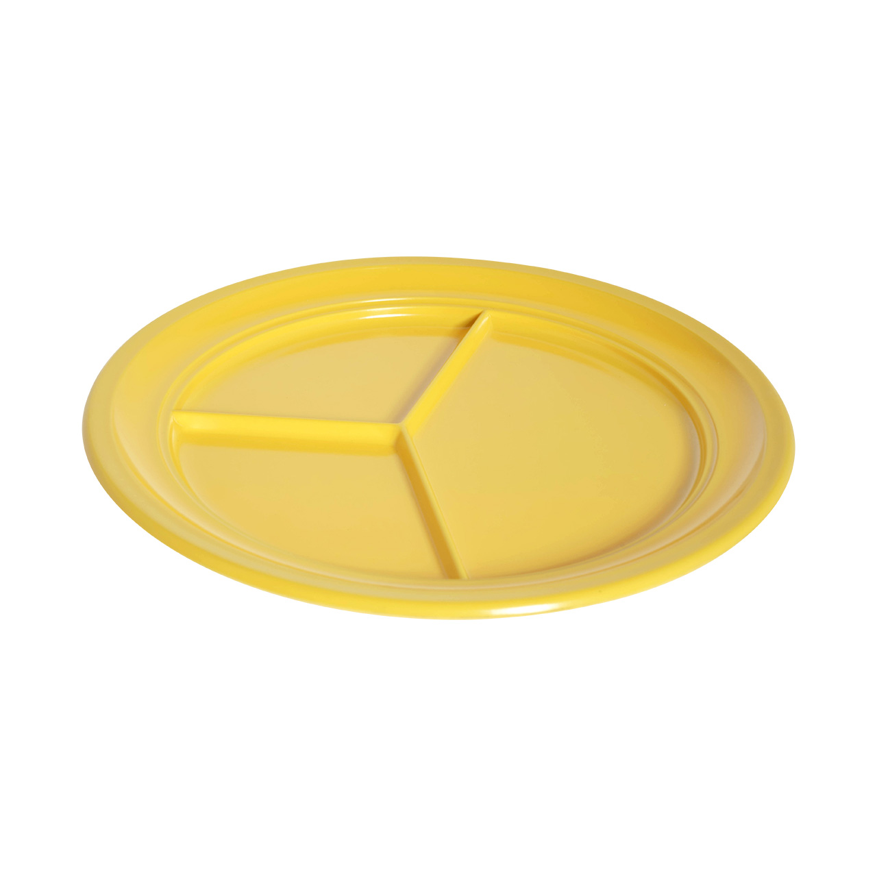 Πιάτο 3 θέσεων Φ24cm Κίτρινο - SKU -409316