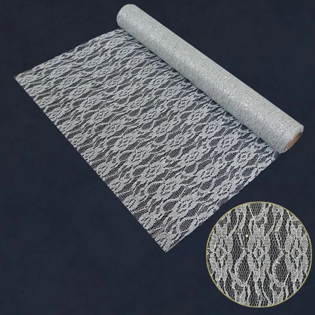 ΧΡΙΣΤΟΥΓ. ΥΦΑΣΜΑ ΑΣΗΜΙ GLITTER ΡΟΛΟ 48cm.x5yd 60/ΚΙΒ