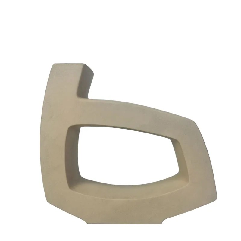 ΚΕΡΑΜΙΚΟ ΒΑΖΟ ΜΙΝΙΜΑΛ ΜΠΕΖ ΑΜΜΟΥ - 38.5x9x34.5cm 4/ΚΙΒ