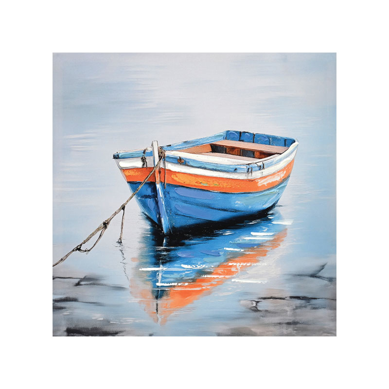 ΠΙΝΑΚΑΣ ΚΑΜΒΑΣ ΚΑΡΑΒΑΚΙ ΣΤΗΝ ΘΑΛΑΣΣΑ - 60x60cm 16/KIB