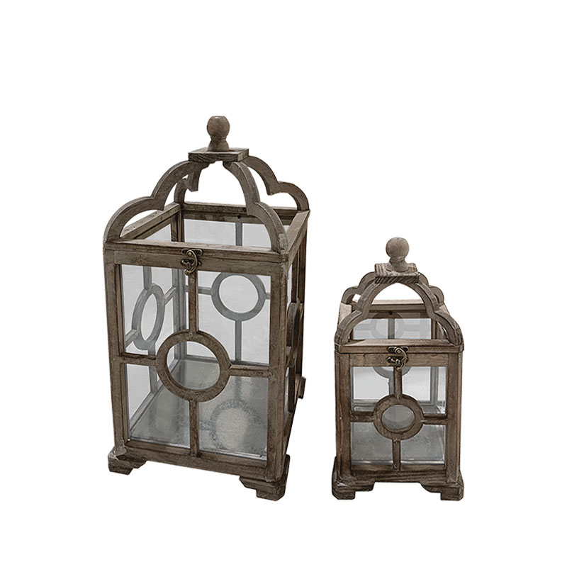 ΞΥΛΙΝΑ ΦΑΝΑΡΙA ΚΕΡΙΩΝ ΚΑΦΕ ΠΑΛΑΙΩΜΕΝΟ - L:25x48, S:17x34cm 4/ΚΙΒ