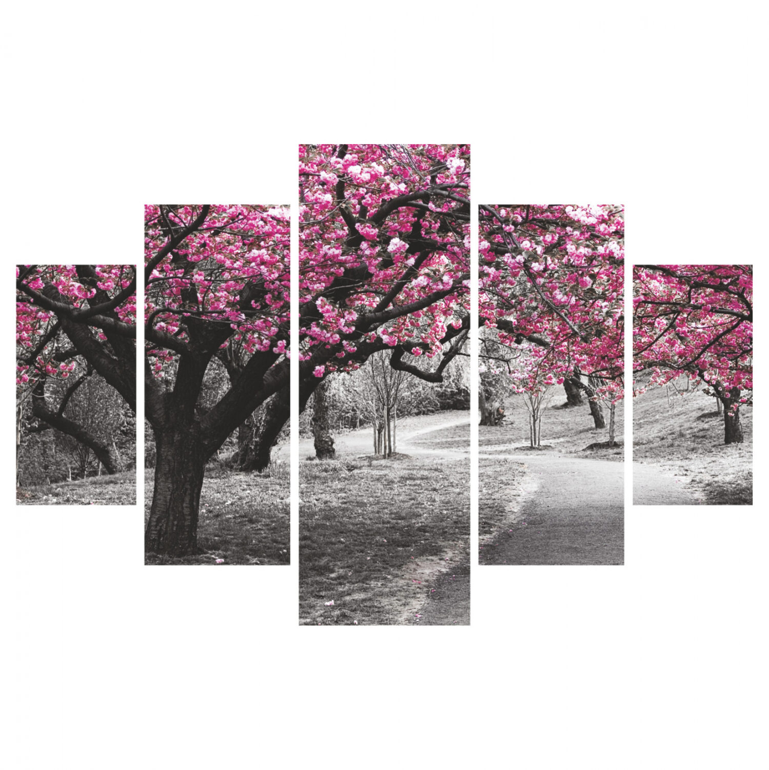 ΠΙΝΑΚΑΣ ΠΕΝΤΑΠΤΥΧΟ MDF BLOOMING TREE 82Χ56x3 HM7207.04