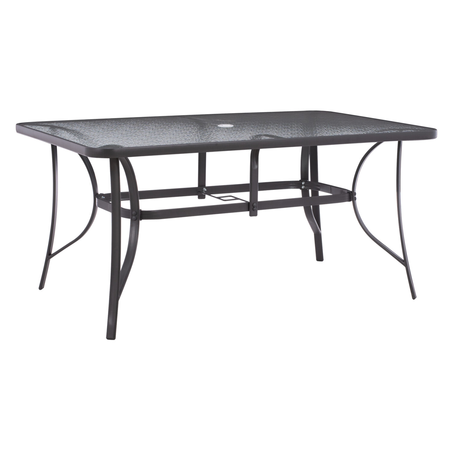 ΤΡΑΠΕΖΙ BRUNO 150X90Χ75Υεκ. ΜΕΤΑΛΛΙΚΟ ΟΡΘΟΓΩΝΙΟ ΓΚΡΙ ΜΕ ΤΡΥΠΑ ΟΜΠΡΕΛΑΣ Φ38 HM5145.11