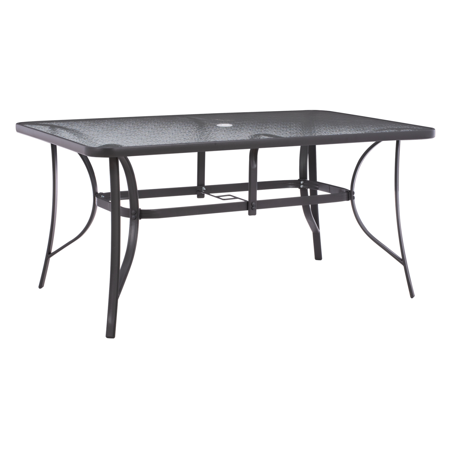 ΤΡΑΠΕΖΙ BRUNO 150X90Χ75Υεκ. ΜΕΤΑΛΛΙΚΟ ΟΡΘΟΓΩΝΙΟ ΓΚΡΙ ΜΕ ΤΡΥΠΑ ΟΜΠΡΕΛΑΣ Φ38 HM5145.11