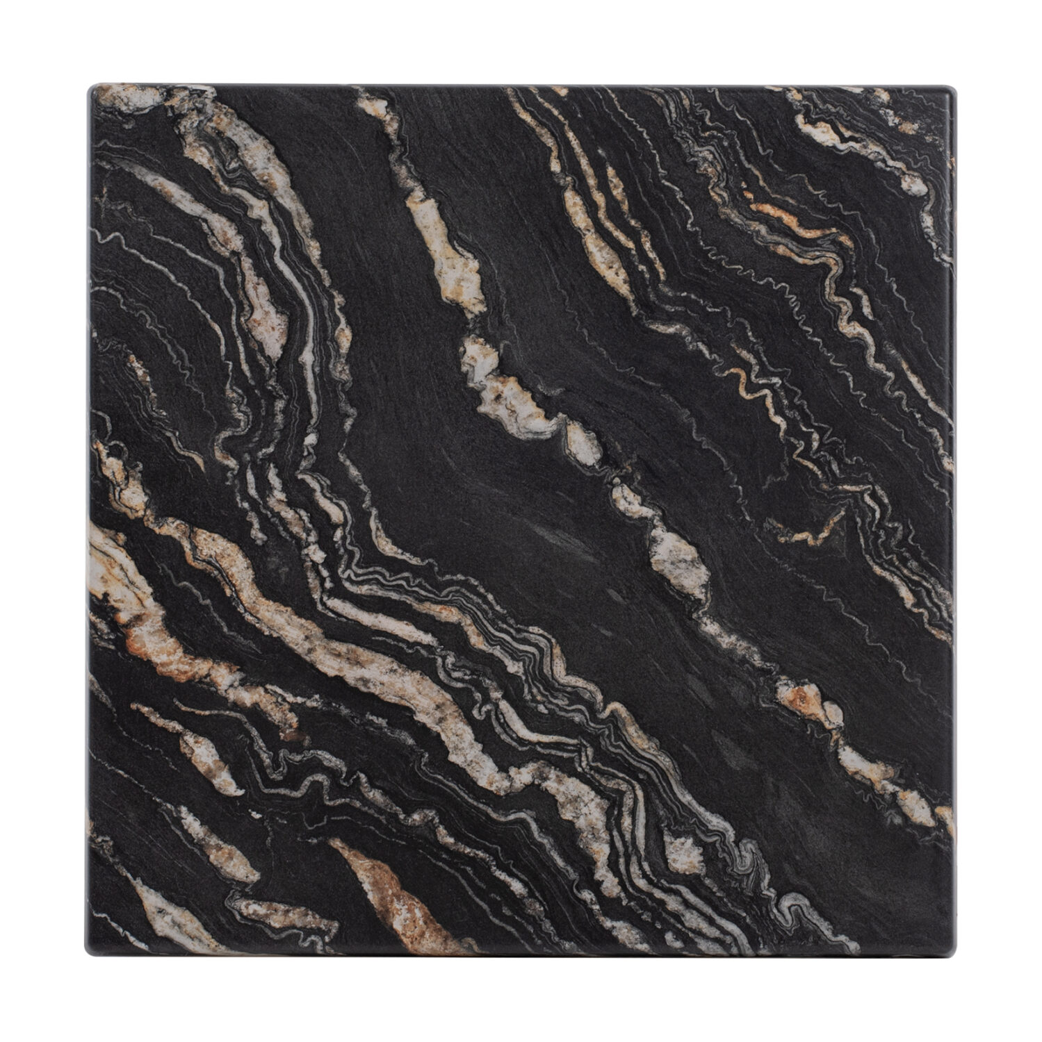 ΕΠΙΦΑΝΕΙΑ ΤΡΑΠΕΖΙΟΥ WERZALIT 60Χ60Χ3.5εκ. BLACK GOLD MARBLE HM5229.15