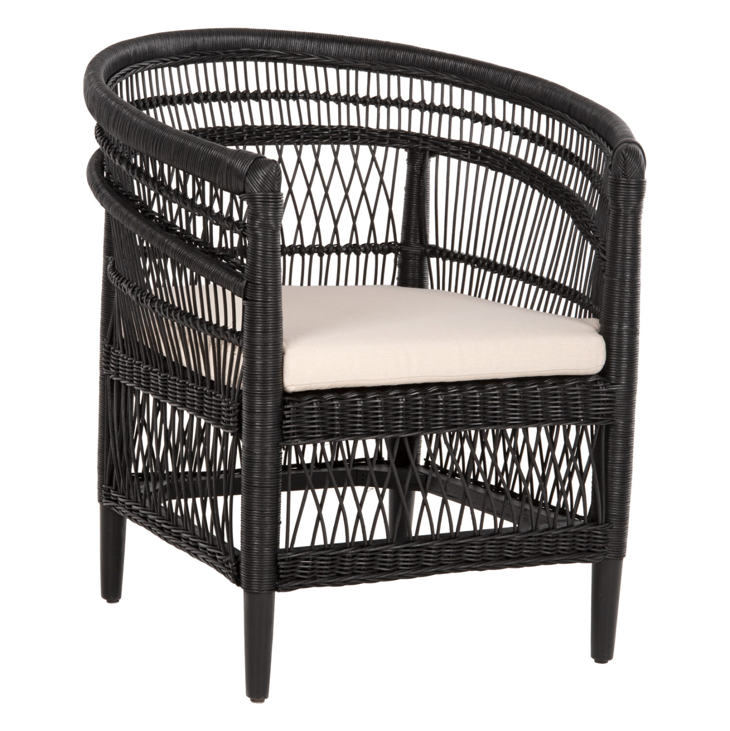 ΠΟΛΥΘΡΟΝΑ MALAWI HM9635.03 ΞΥΛΟ ΜΑΟΝΙ ΜΕ RATTAN ΜΑΥΡΟ--Β'ΔΙΑΛΟΓΗΣ 80x70x86Υεκ.