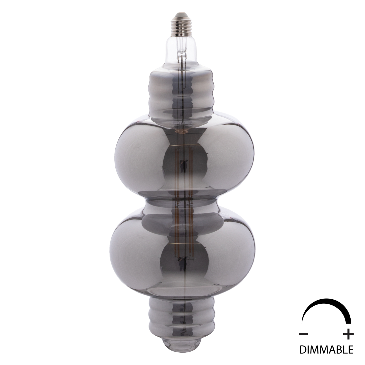 ΛΑΜΠΤΗΡΑΣ LED FILAMENT 8W E27 3000K SMOKE COLOR DIMMABLE HM4053.03