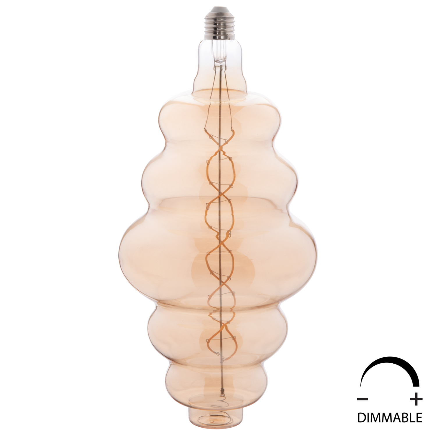 ΛΑΜΠΤΗΡΑΣ LED FILAMENT 8W E27 3000K GOLD COLOR DIMMABLE HM4056.02