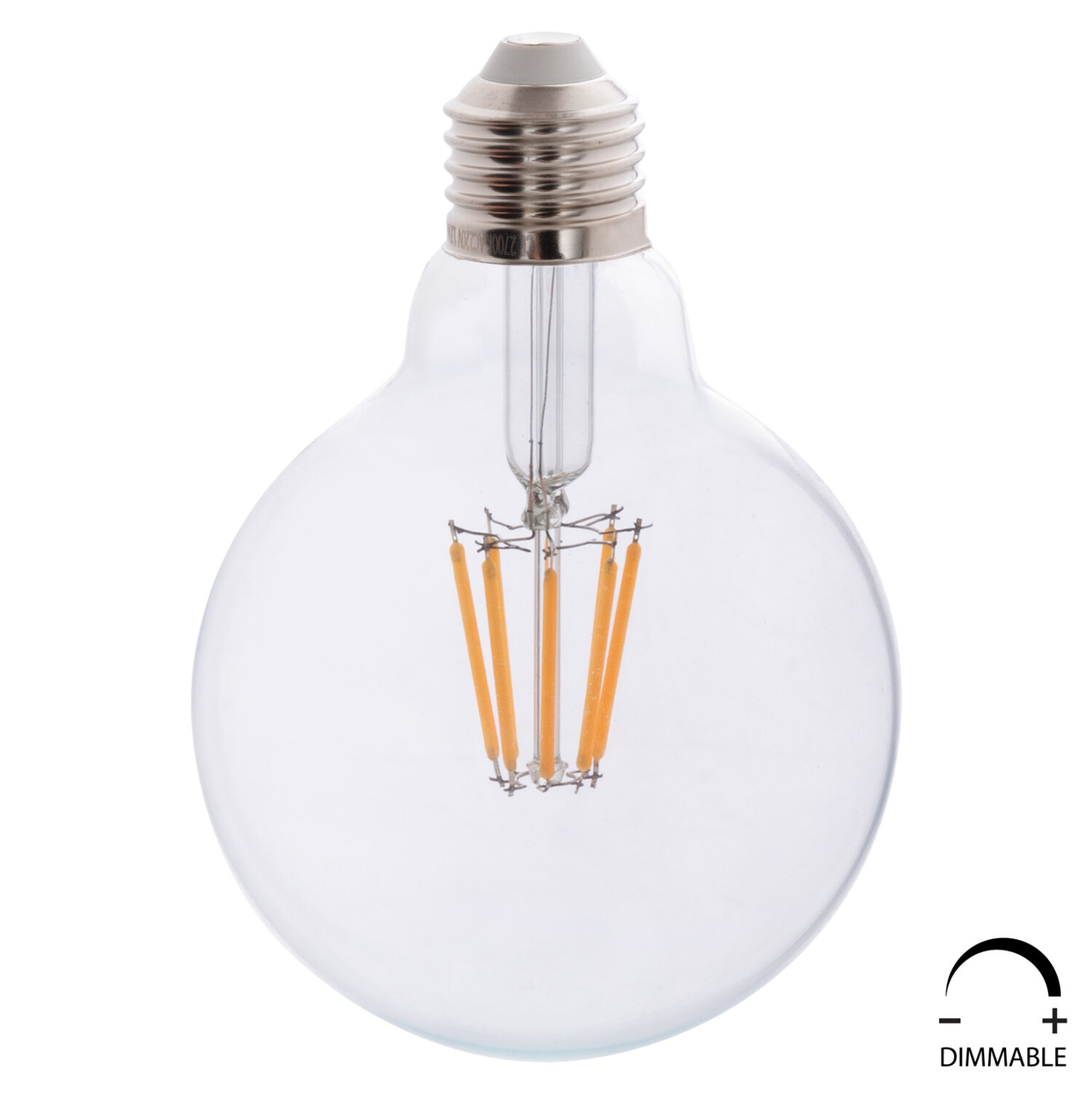 ΛΑΜΠΤΗΡΑΣ GLOBO LED FILAMENT 8W E27 2700K ΔΙΑΦΑΝΟΣ DIMMABLE HM4050.01