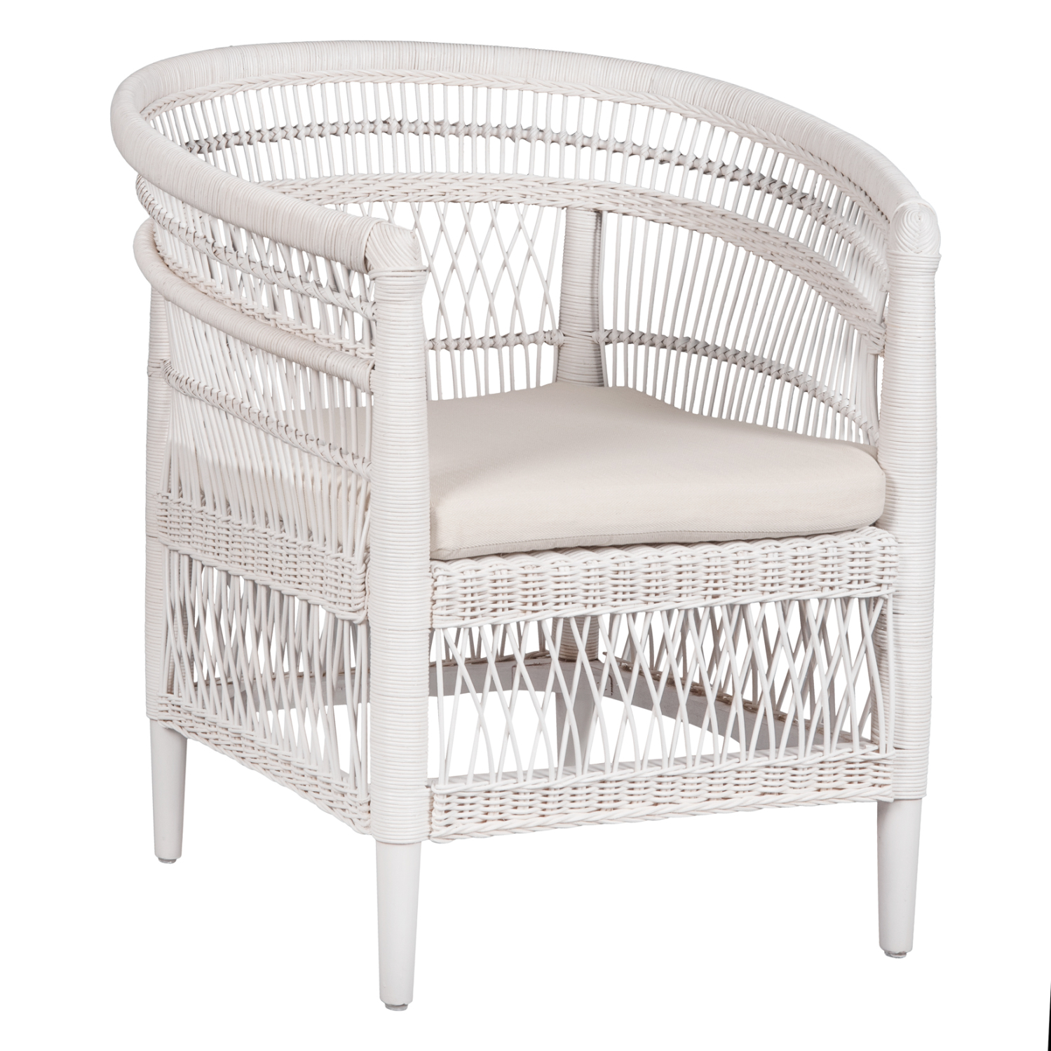 ΠΟΛΥΘΡΟΝΑ MALAWI HM9635.02 ΞΥΛΟ ΜΑΟΝΙ ΜΕ RATTAN ΛΕΥΚΟ--Β'ΔΙΑΛΟΓΗΣ 80x70x86Υεκ.
