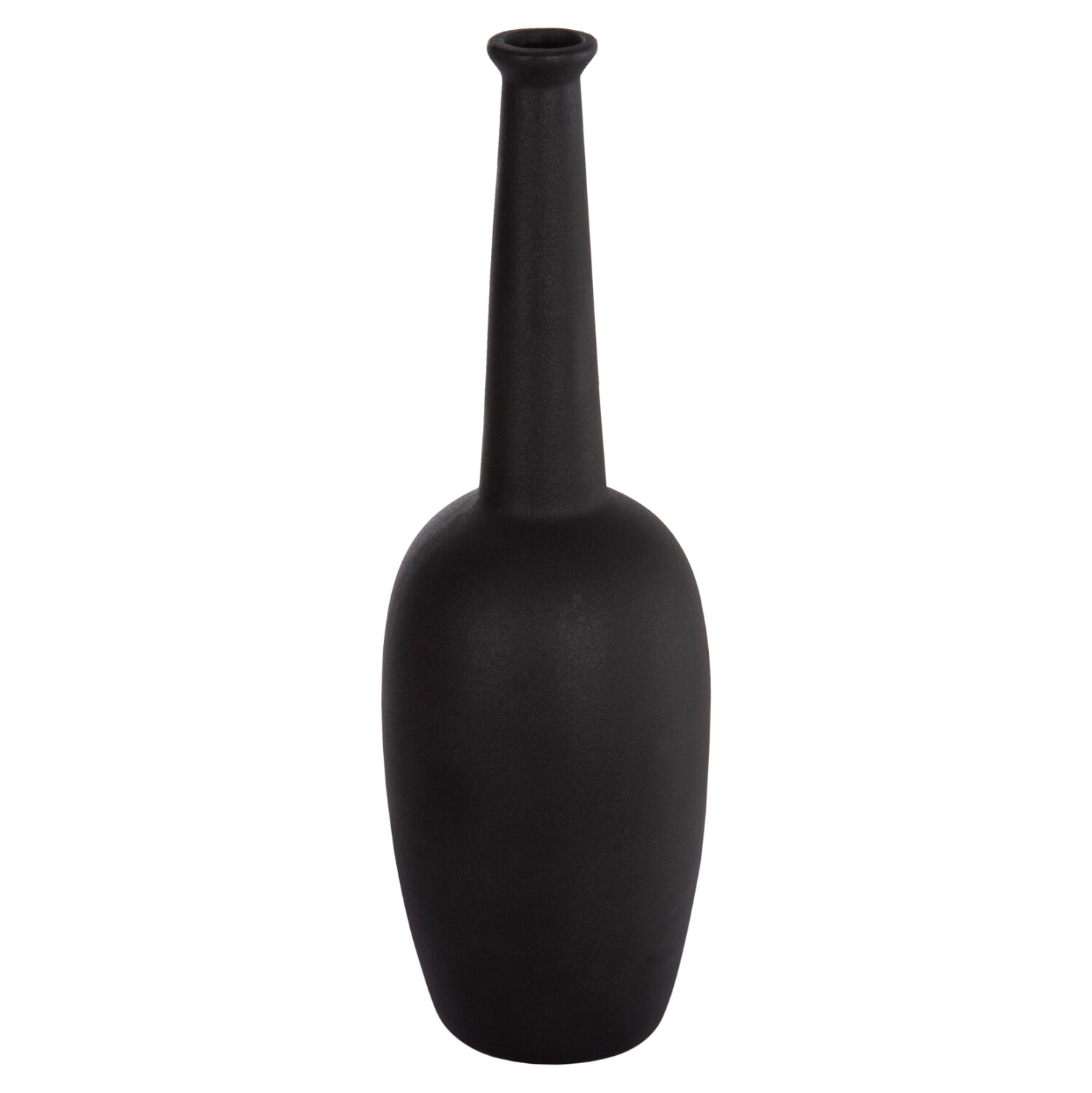 ΕΠΙΤΡΑΠΕΖΙΟ ΚΕΡΑΜΙΚΟ ΔΙΑΚΟΣΜΗΤΙΚΟ ELENDIL HM4591.02 ΜΑΥΡΟ ΜΑΤ Φ12x39.5Υεκ