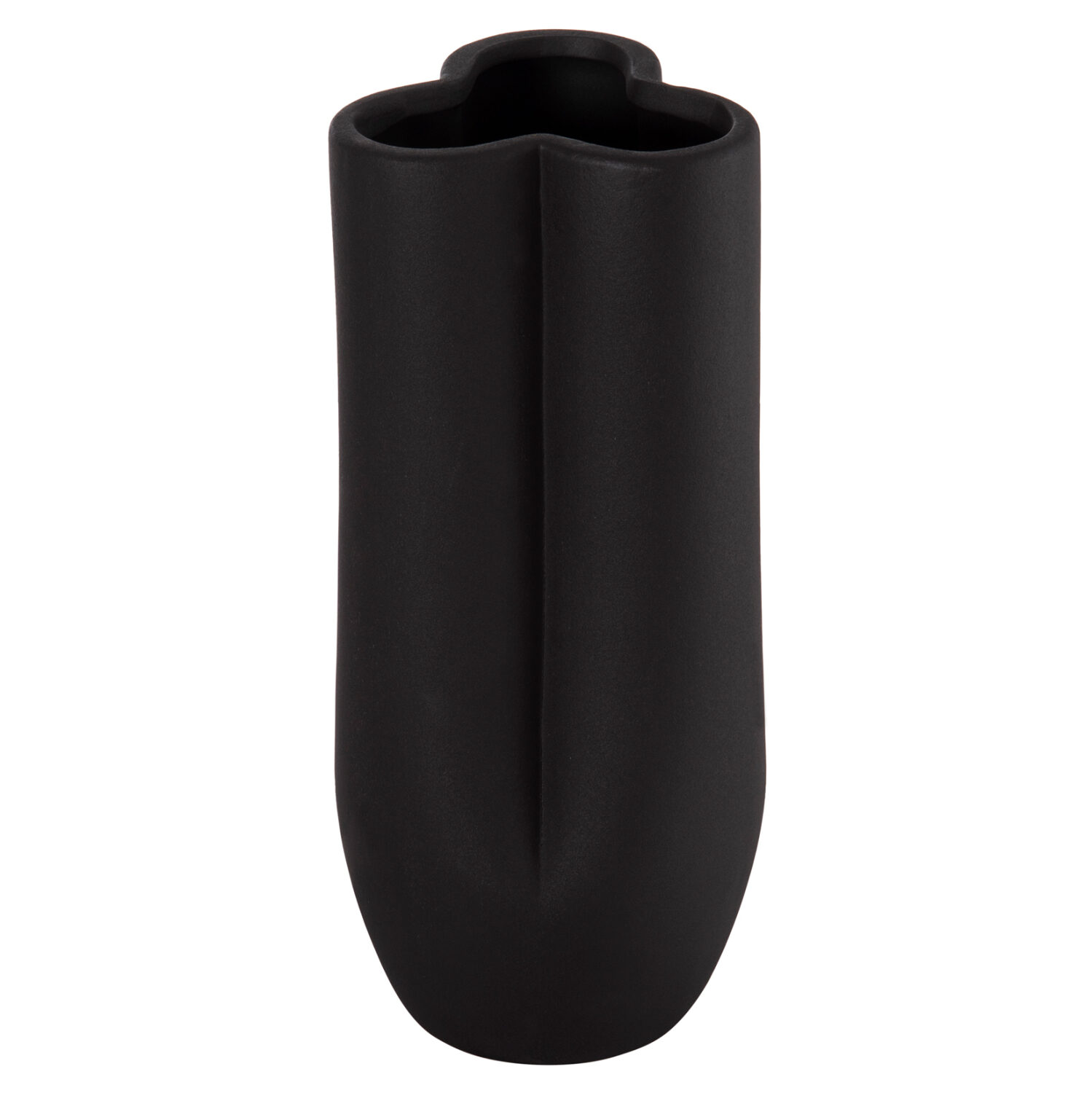 ΕΠΙΤΡΑΠΕΖΙΟ ΚΕΡΑΜΙΚΟ ΔΙΑΚΟΣΜΗΤΙΚΟ GLAZE HM4611.02 ΜΑΥΡΟ ΜΑΤ Φ14x34Υ εκ.