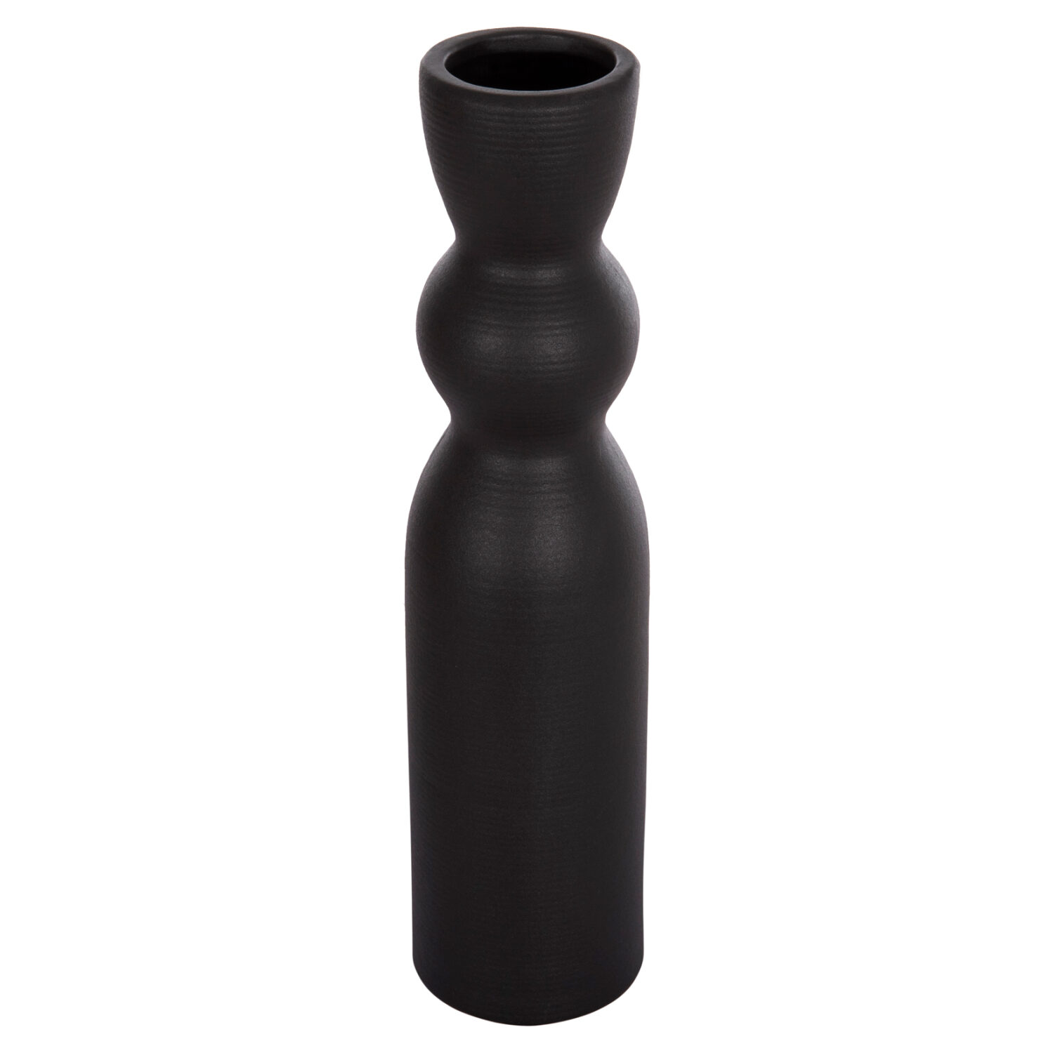 ΕΠΙΤΡΑΠΕΖΙΟ ΚΕΡΑΜΙΚΟ ΔΙΑΚΟΣΜΗΤΙΚΟ SCEPTER HM4614.02 ΜΑΥΡΟ ΜΑΤ Φ8x35Υ εκ.