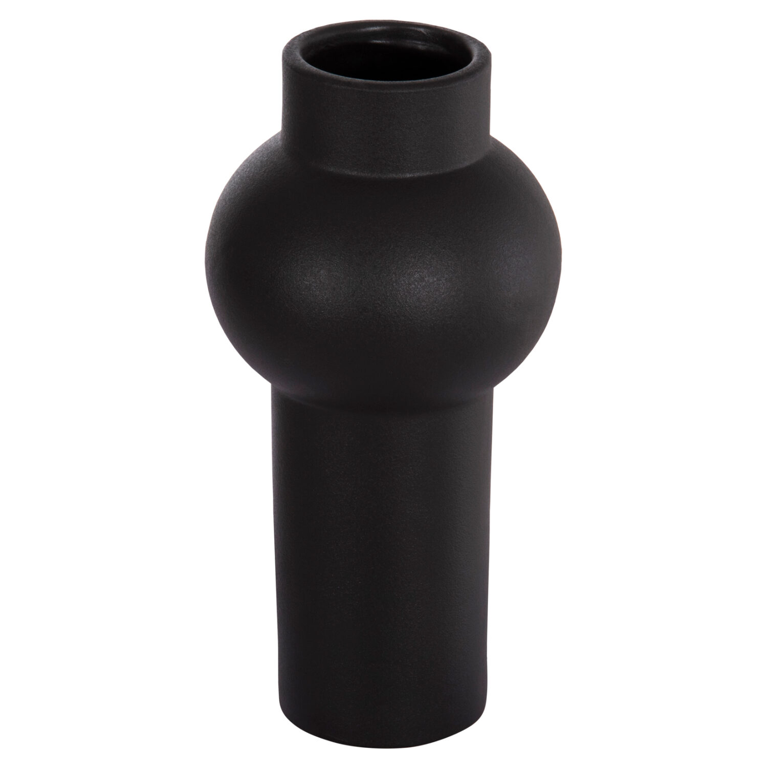 ΕΠΙΤΡΑΠΕΖΙΟ ΚΕΡΑΜΙΚΟ ΔΙΑΚΟΣΜΗΤΙΚΟ SCEPTER HM4605.02 ΜΑΥΡΟ ΜΑΤ Φ15x30Υ εκ.