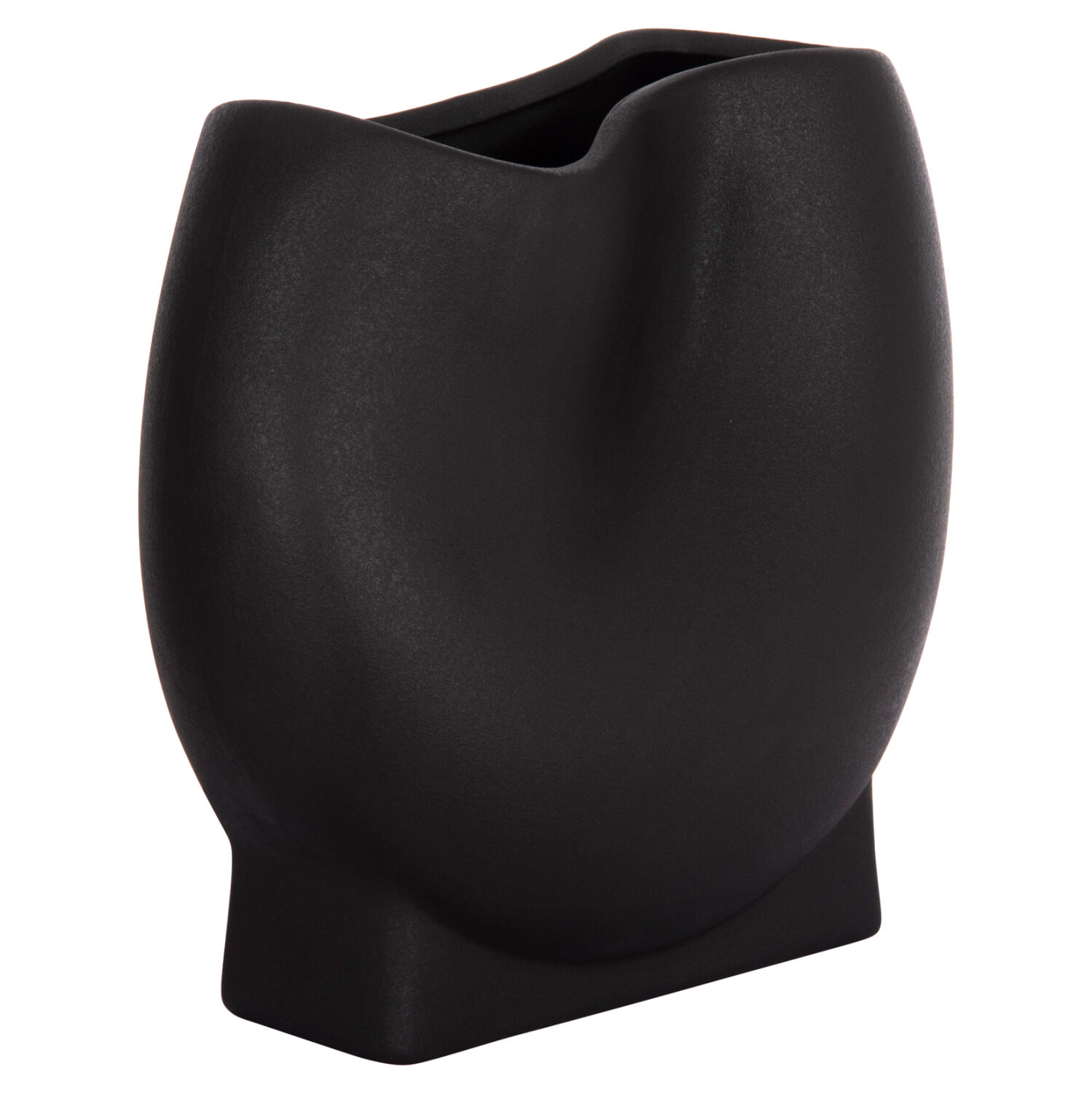 ΕΠΙΤΡΑΠΕΖΙΟ ΚΕΡΑΜΙΚΟ ΔΙΑΚΟΣΜΗΤΙΚΟ GLAZE HM4610.02 ΜΑΥΡΟ ΜΑΤ 26x14x25Υεκ