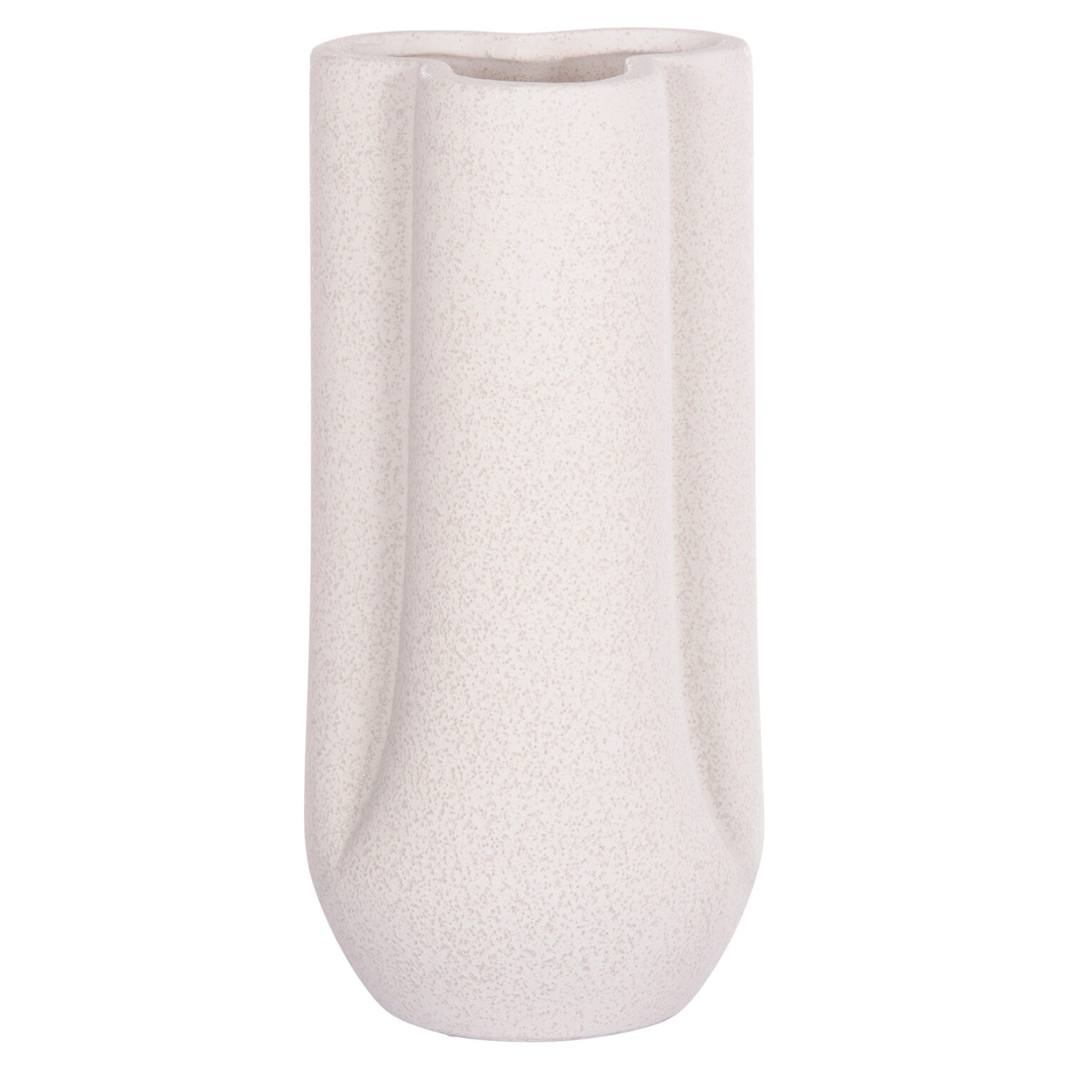 ΕΠΙΤΡΑΠΕΖΙΟ ΚΕΡΑΜΙΚΟ ΔΙΑΚΟΣΜΗΤΙΚΟ GLAZE HM4612.01 ΚΡΥΣΤΑΛΛΙΚΟ ΥΠΟΛΕΥΚΟ Φ14x29Υεκ