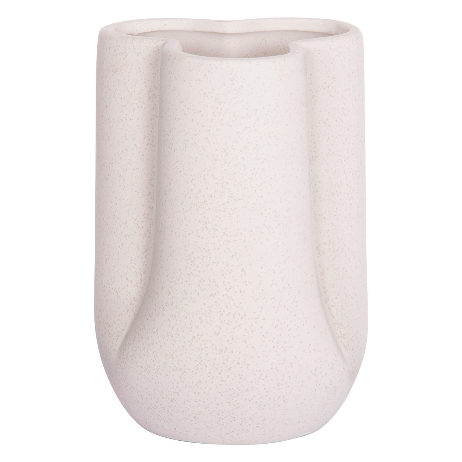 ΕΠΙΤΡΑΠΕΖΙΟ ΚΕΡΑΜΙΚΟ ΔΙΑΚΟΣΜΗΤΙΚΟ GLAZE HM4613.01 ΚΡΥΣΤΑΛΛΙΚΟ ΥΠΟΛΕΥΚΟ Φ16x22Υεκ