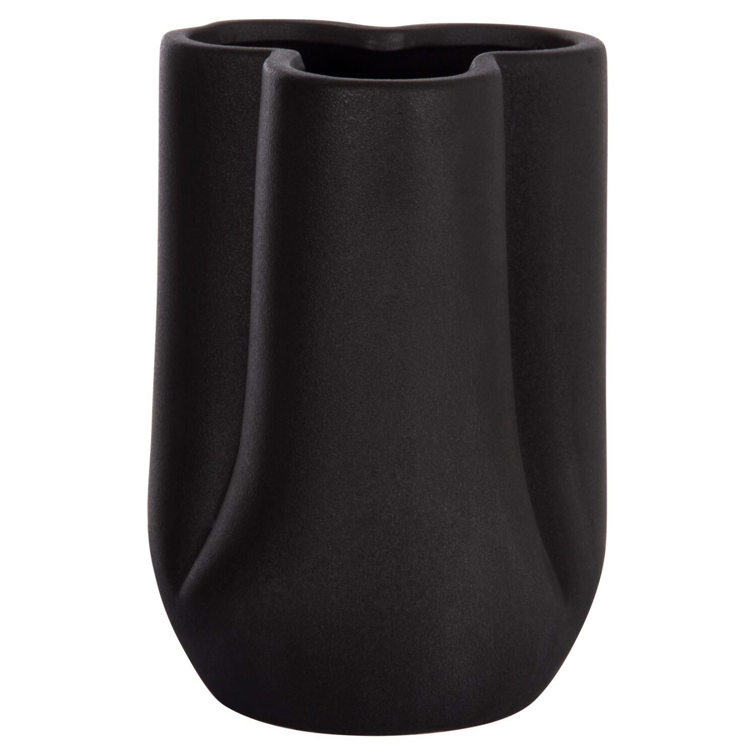ΕΠΙΤΡΑΠΕΖΙΟ ΚΕΡΑΜΙΚΟ ΔΙΑΚΟΣΜΗΤΙΚΟ GLAZE HM4613.02 ΜΑΥΡΟ ΜΑΤ Φ16x22Υεκ