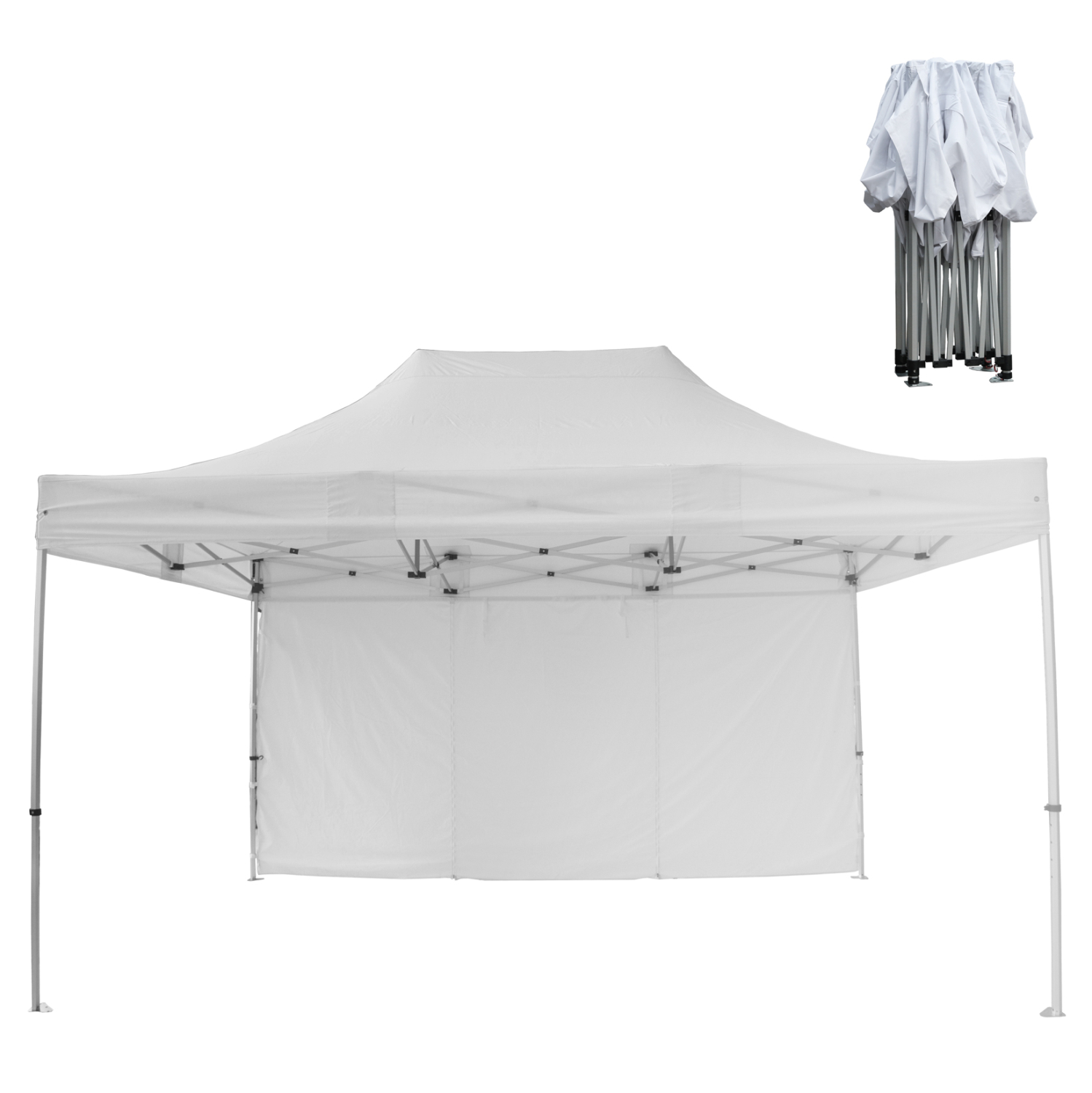GAZEBO ΕΠΑΓΓΕΛΜΑΤΙΚΟ ΒΑΡΕΩΣ ΤΥΠΟΥ CRESSEN HM21098 ΠΤΥΣΣΟΜΕΝΟ ΑΛΟΥΜΙΝΙΟΥ 3x4,5x3,4Yμ