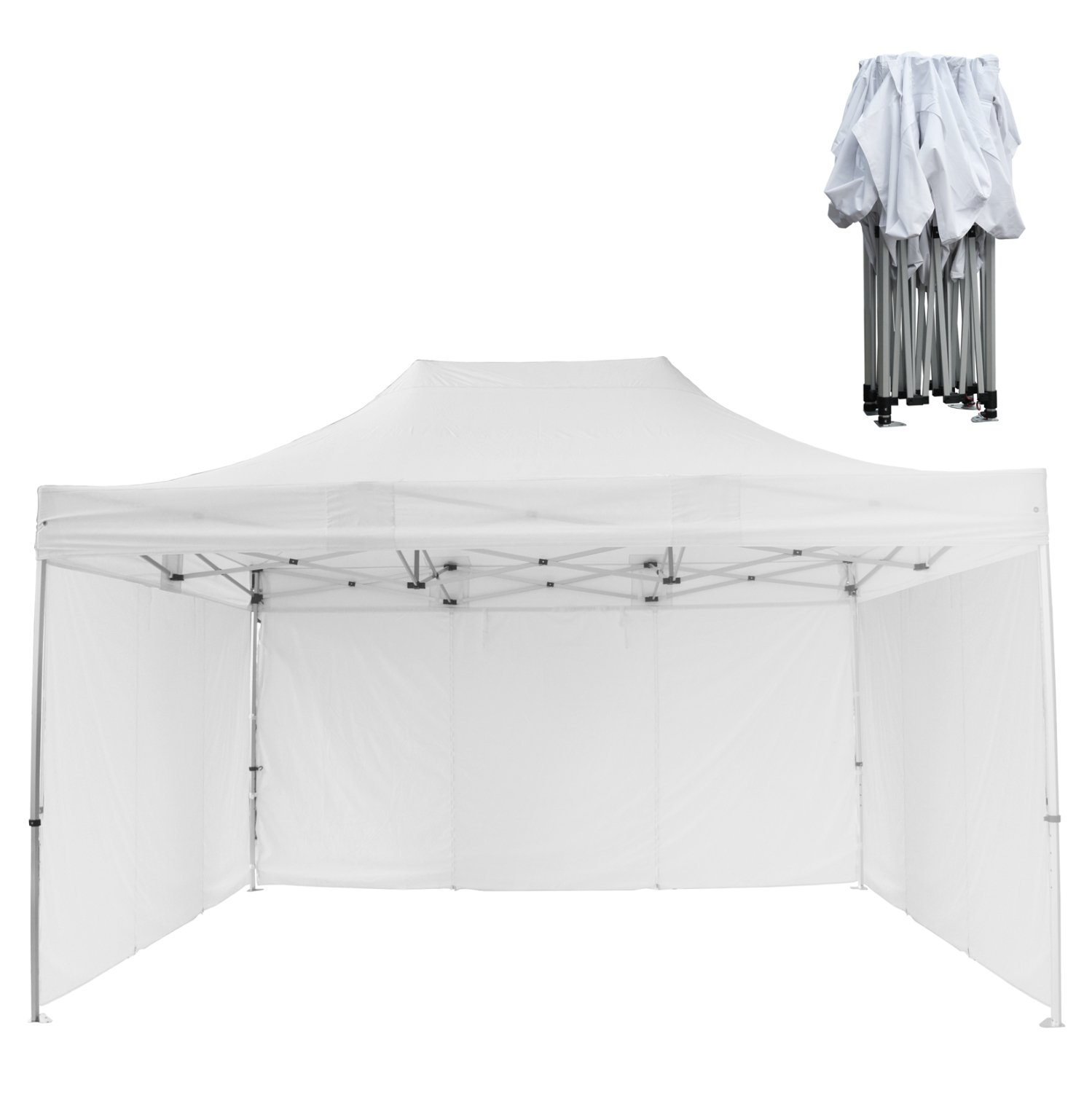 GAZEBO ΕΠΑΓΓΕΛΜΑΤΙΚΟ ΒΑΡΕΩΣ ΤΥΠΟΥ CRESSEN HM21098.01 ΠΤΥΣΣΟΜΕΝΟ ΑΛΟΥΜΙΝΙΟΥ 3x4,5x3,4Yμ