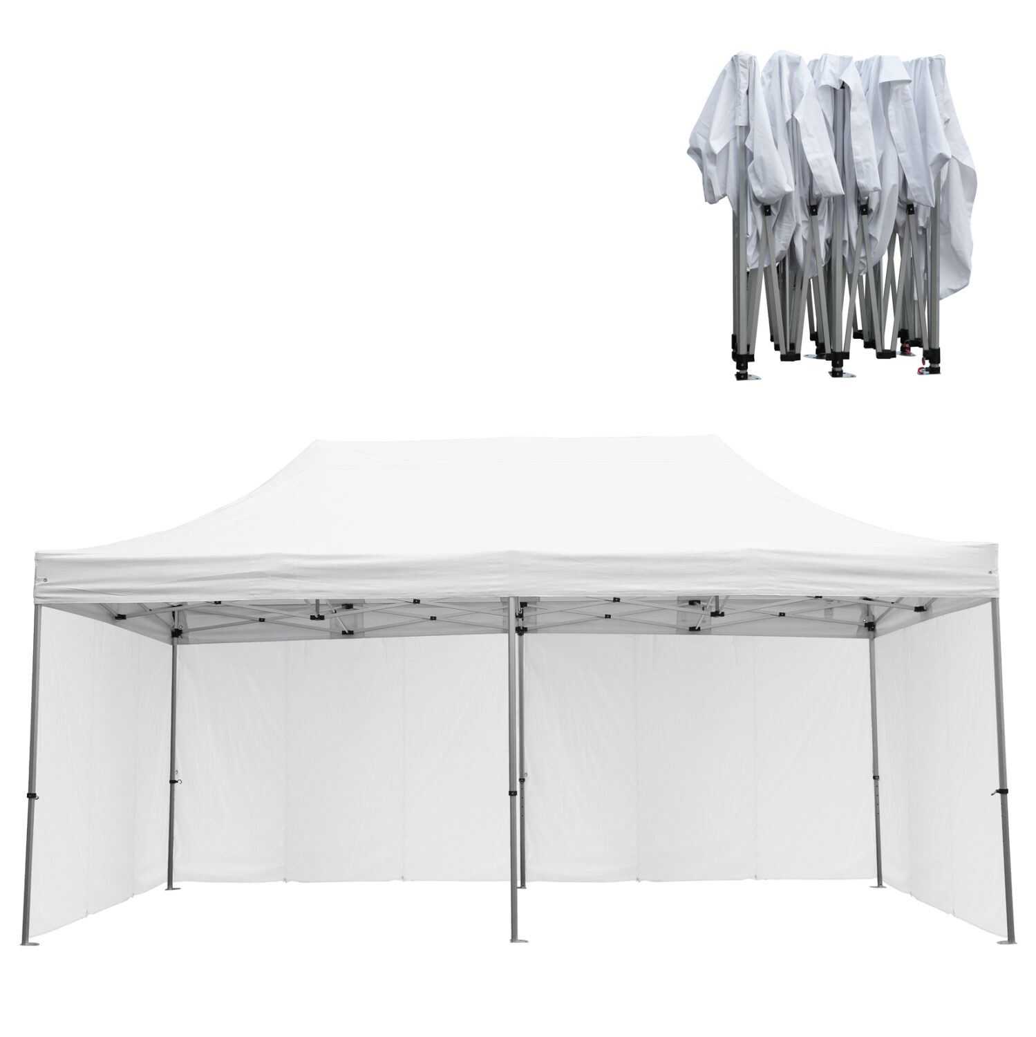 GAZEBO ΕΠΑΓΓΕΛΜΑΤΙΚΟ ΒΑΡΕΩΣ ΤΥΠΟΥ CRESSEN HM21099.01 ΠΤΥΣΣΟΜΕΝΟ ΑΛΟΥΜΙΝΙΟΥ 3x6x3,4Yμ