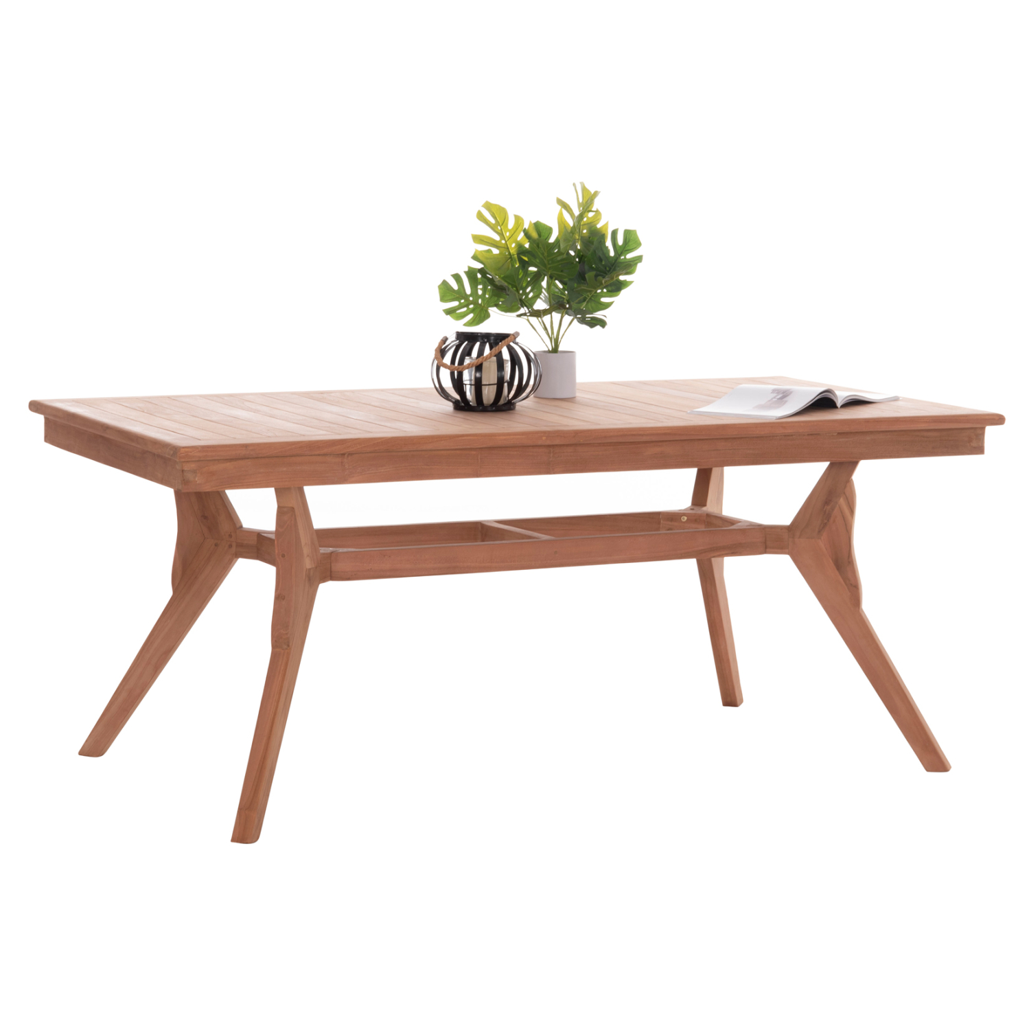ΤΡΑΠΕΖΙ ΤΡΑΠΕΖΑΡΙΑΣ WONDER HM18116 ΞΥΛΟ TEAK--ΦΥΣΙΚΟ 180x91x75Υεκ.