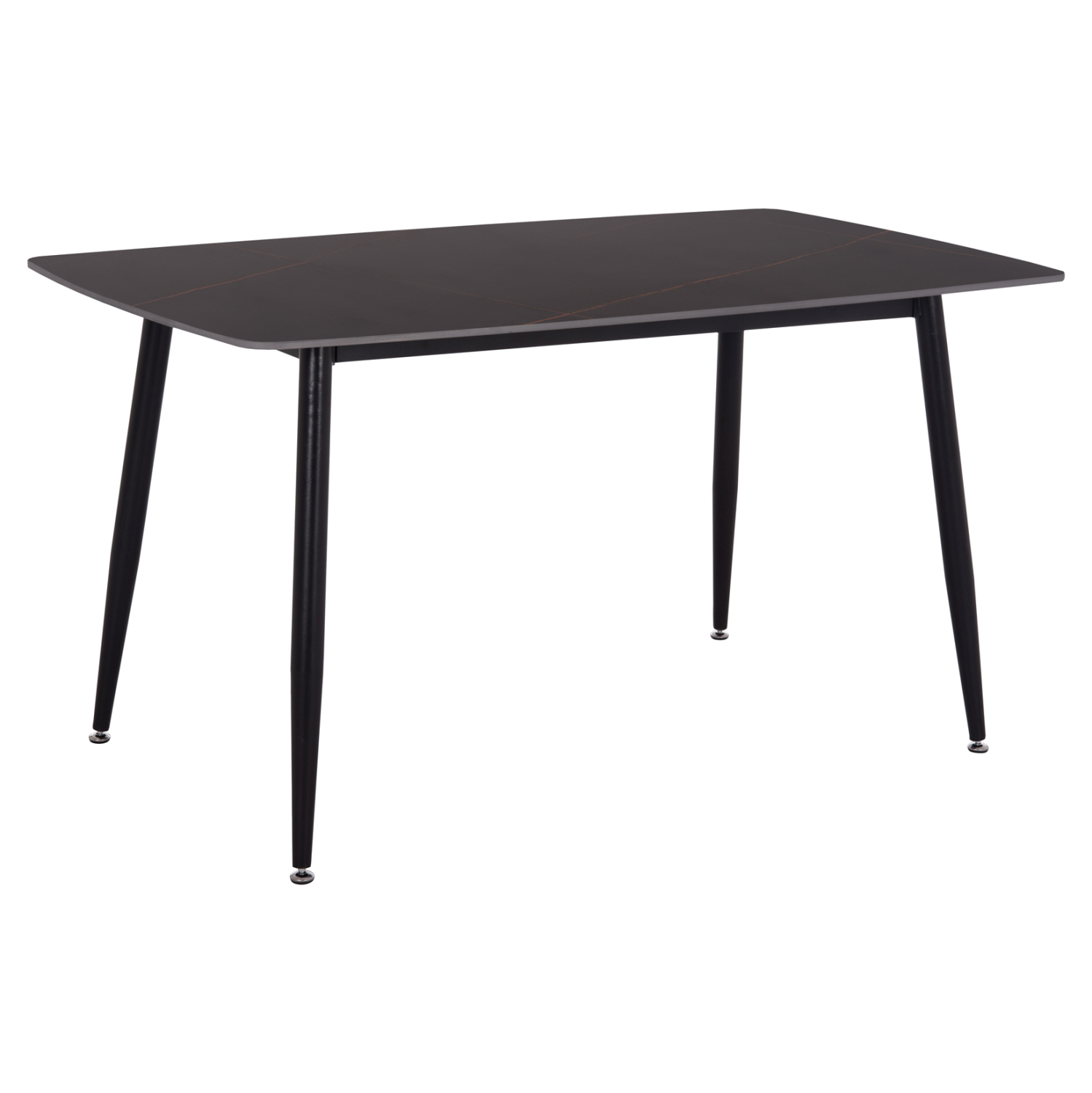ΤΡΑΠΕΖΙ RAVEN HM18149.02 ΚΕΡΑΜΙΚΟ TOP ΜΕ ΟΨΗ ΜΑΥΡΟ ΜΑΡΜΑΡΟ 140x80x74Υεκ.