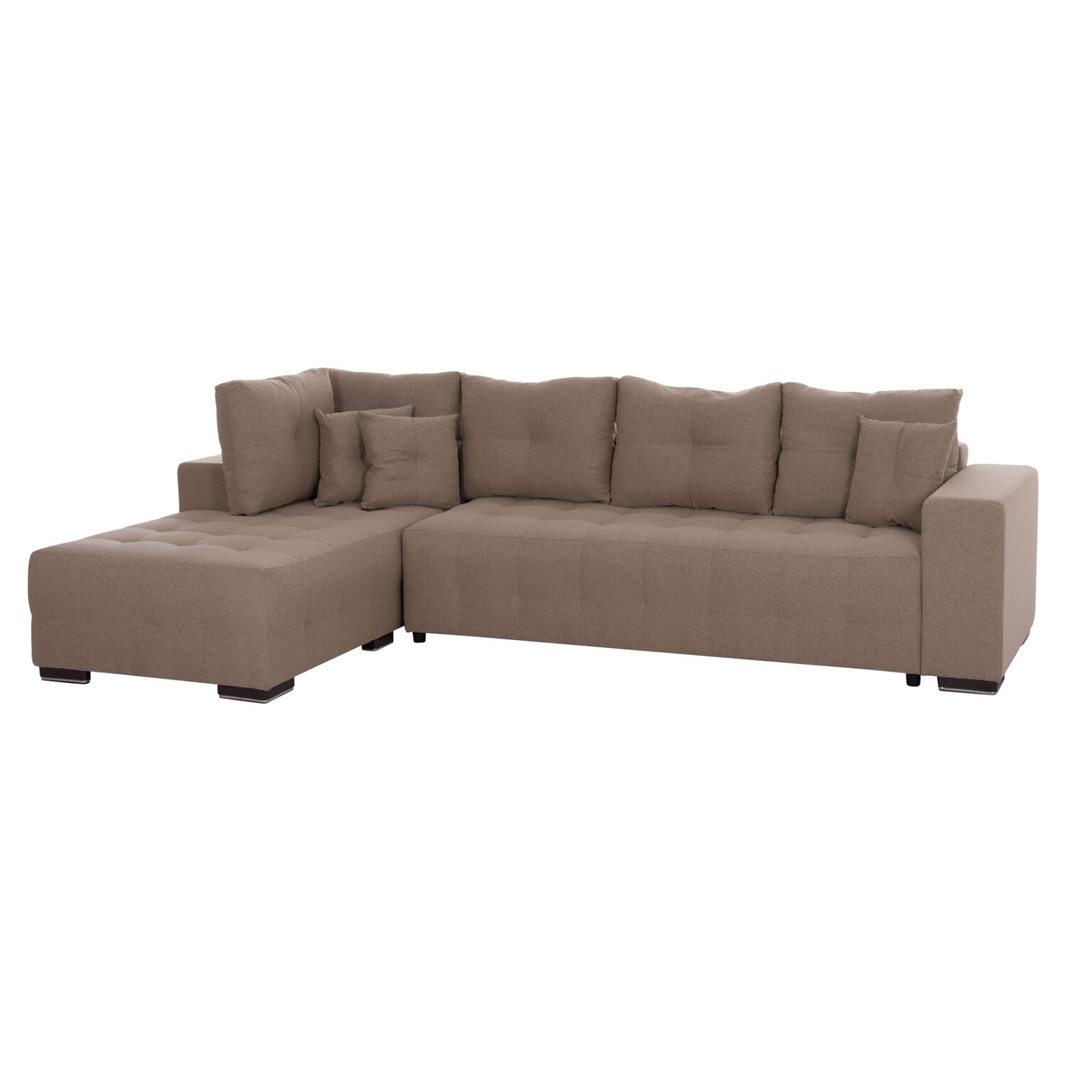 ΓΩΝΙΑΚΟΣ ΚΑΝΑΠΕΣ-ΚΡΕΒΑΤΙ ΜΕ ΑΠΟΘ.ΧΩΡΟ TRENDSTON HM3302.03L ΜΠΕΖ ΥΦΑΣΜΑ 298x177x95Υεκ