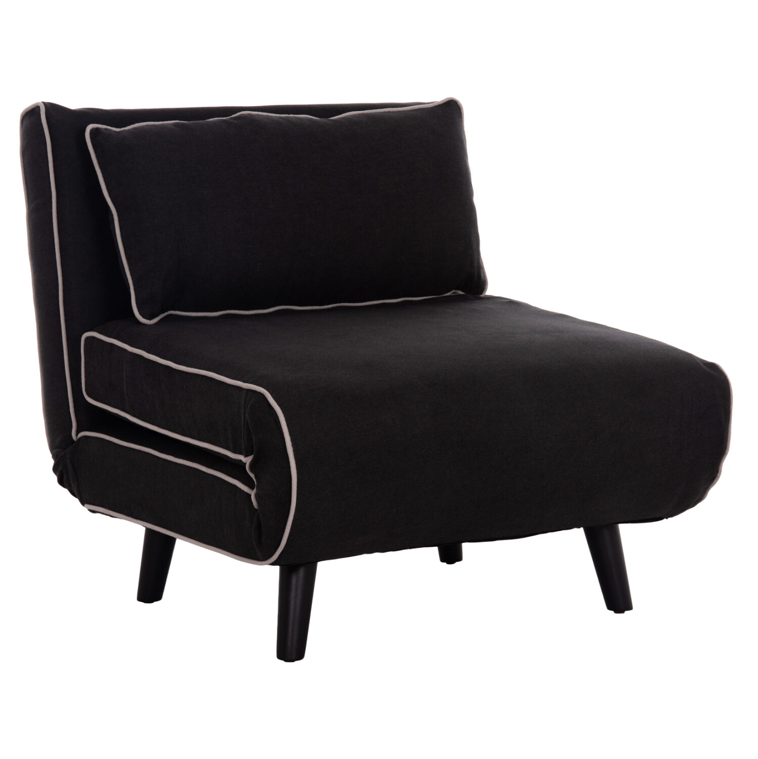 ΠΟΛΥΘΡΟΝΑ ΚΡΕΒΑΤΙ BRAXTON HM8425.03 ΜΑΥΡΟ ΥΦΑΣΜΑ 78x88x78Υεκ.