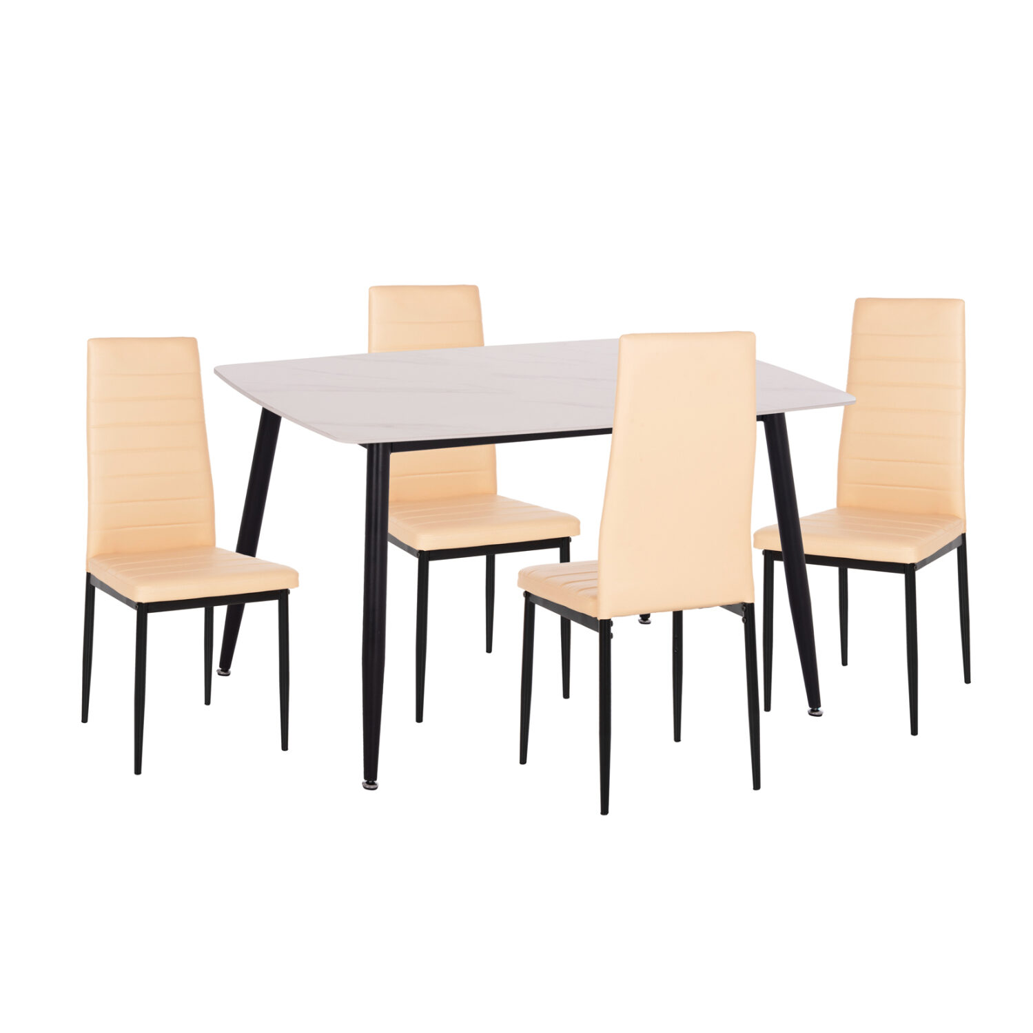 ΣΕΤ ΤΡΑΠΕΖΑΡΙΑΣ 5ΤΜΧ RAVEN HM21266.01 ΚΕΡΑΜΙΚΟ TOP ΛΕΥΚΟ ΜΑΡΜΑΡΟ--ΚΡΕΜ PU