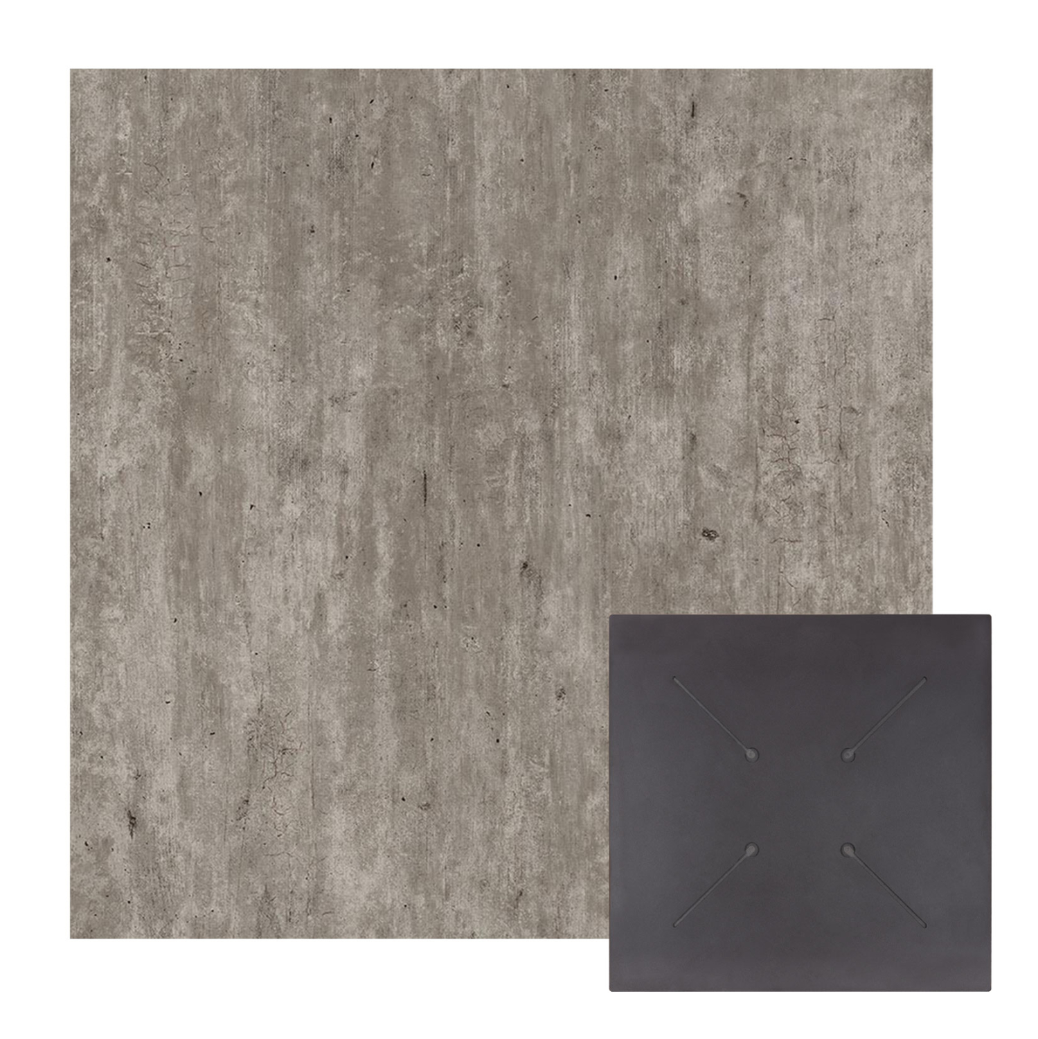 ΕΠΙΦΑΝΕΙΑ ΤΡΑΠΕΖΙΟΥ HPL ΤΕΤΡΑΓΩΝΗ HM5838.37 CONCRETE 70x70εκ.