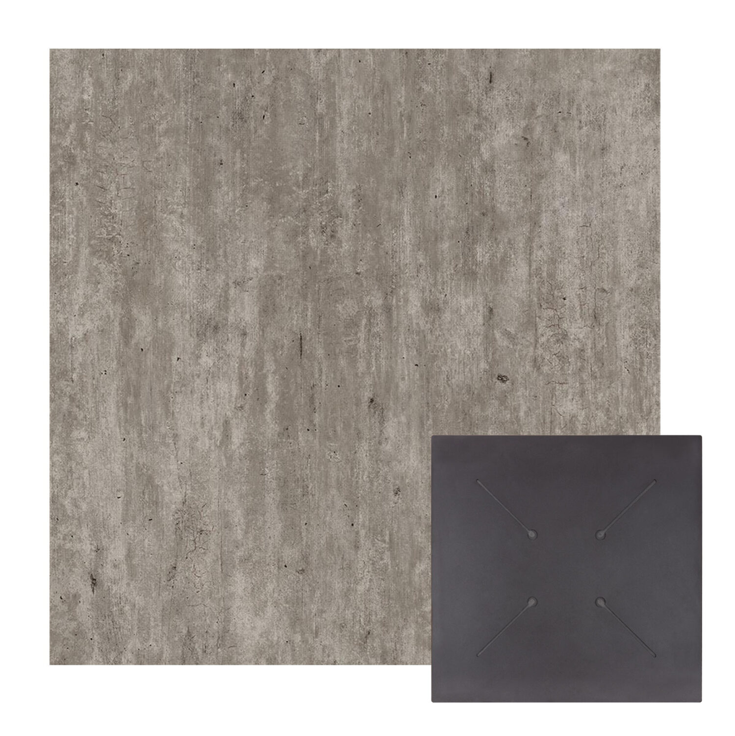 ΕΠΙΦΑΝΕΙΑ ΤΡΑΠΕΖΙΟΥ HPL ΤΕΤΡΑΓΩΝΗ HM5839.37 CONCRETE 80x80εκ.