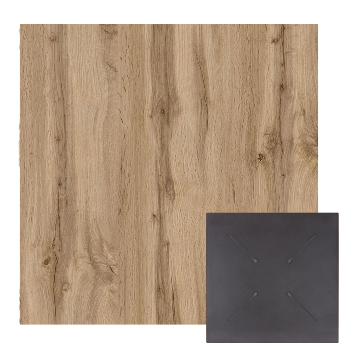ΕΠΙΦΑΝΕΙΑ ΤΡΑΠΕΖΙΟΥ HPL ΤΕΤΡΑΓΩΝΗ HM5839.36 SONAMA OAK 80x80εκ.