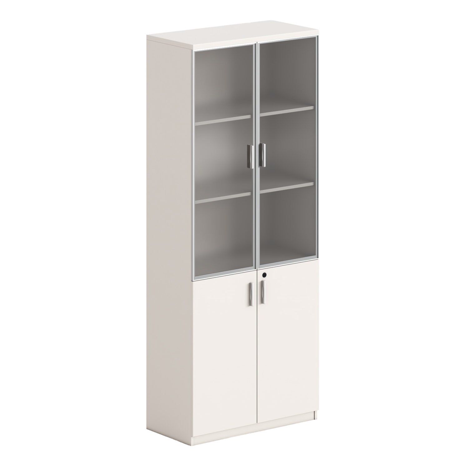 ΒΙΒΛΙΟΘΗΚΗ NEWLINE HM18281 ΜΕΛΑΜΙΝΗ ΕΚΡΟΥ & ΚΑΦΕ--ΓΥΑΛΙ 80x40x200Υεκ.