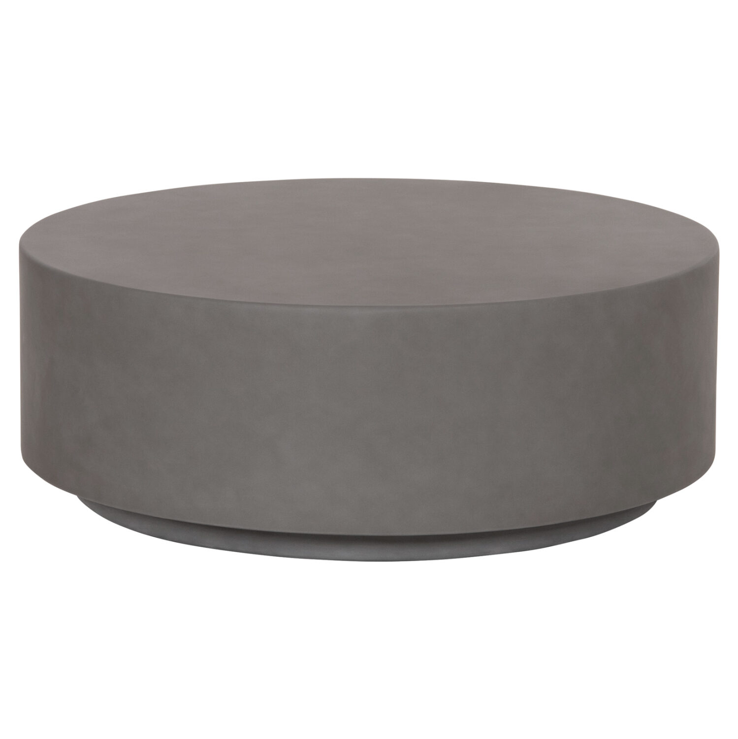 ΤΡΑΠΕΖΙ ΜΕΣΗΣ FIBER CEMENT ΣΤΡΟΓΓΥΛΟ KYOKO HM6579.01 ΓΚΡΙ Φ90x30Υεκ.