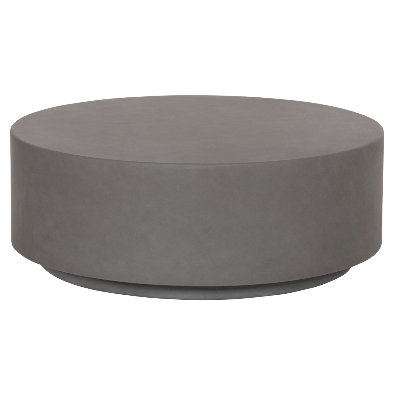 ΤΡΑΠΕΖΙ ΜΕΣΗΣ FIBER CEMENT ΣΤΡΟΓΓΥΛΟ KYOKO HM6579.01 ΓΚΡΙ Φ90x30Υεκ.