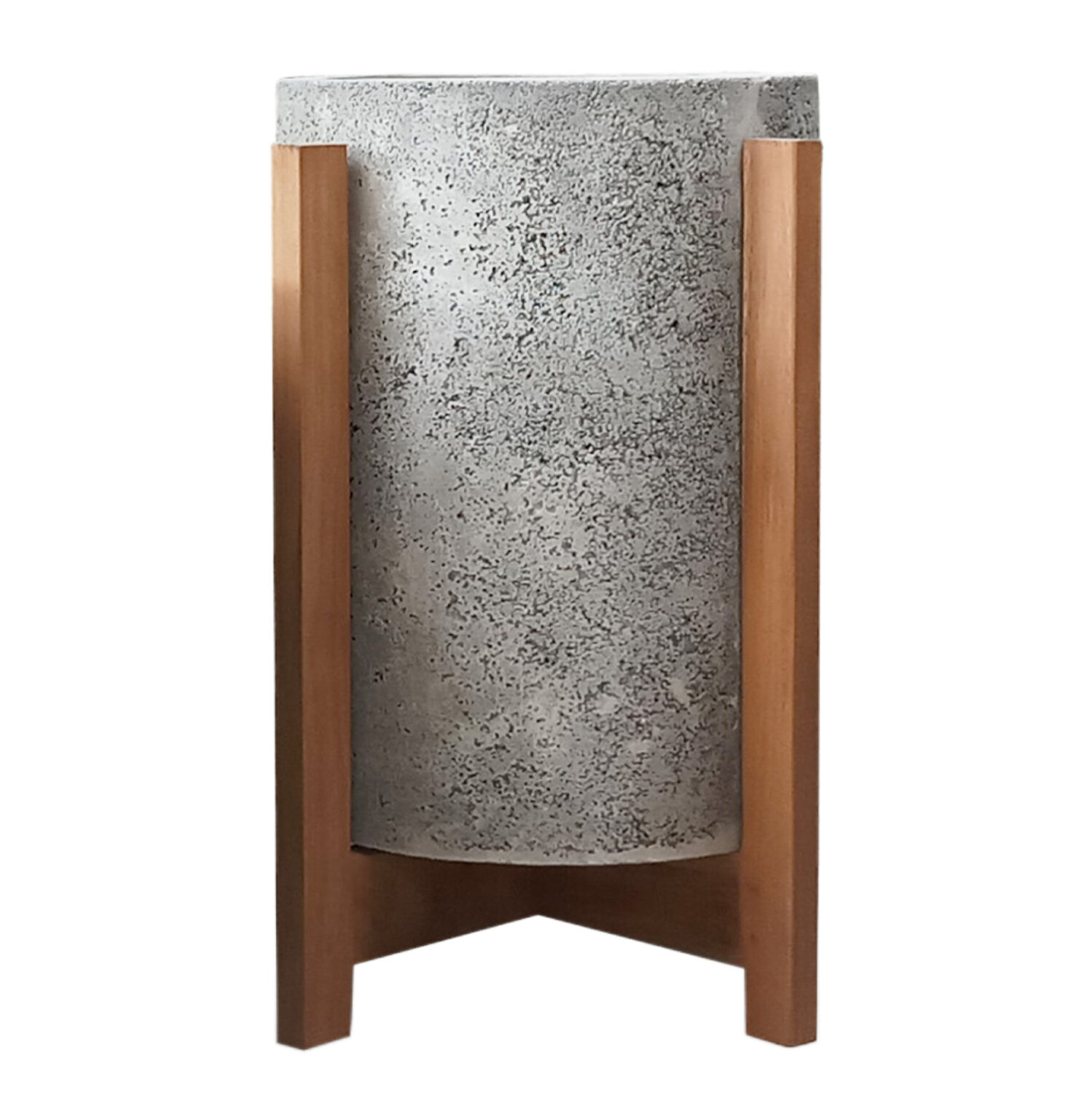 ΓΛΑΣΤΡΑ/ΚΑΣΠΟ ΕΣΩΤ.ΧΩΡΟΥ HOFF HM4682.03S FIBER CEMENT ΓΚΡΙ-TEAK ΒΑΣΗ Φ33x42Υεκ