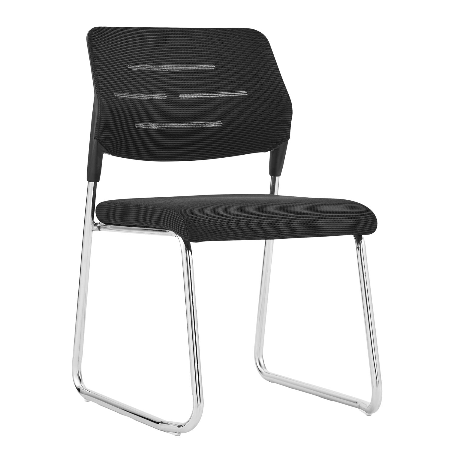 ΚΑΡΕΚΛΑ ΕΠΙΣΚΕΠΤΗ TRABBEL HM1211.01 MESH ΥΦΑΣΜΑ ΜΑΥΡΟ-ΜΕΤΑΛΛΙΚΑ ΠΟΔΙΑ 48x50x82Υεκ