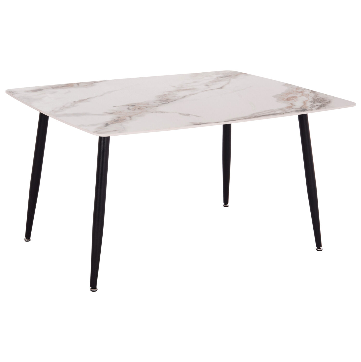 ΤΡΑΠΕΖΙ RAVEN HM18149.04 ΚΕΡΑΜΙΚΟ TOP ΜΕ ΟΨΗ ΛΕΥΚΟ/ΚΑΦΕ ΜΑΡΜΑΡΟ 140x80x74Υεκ.
