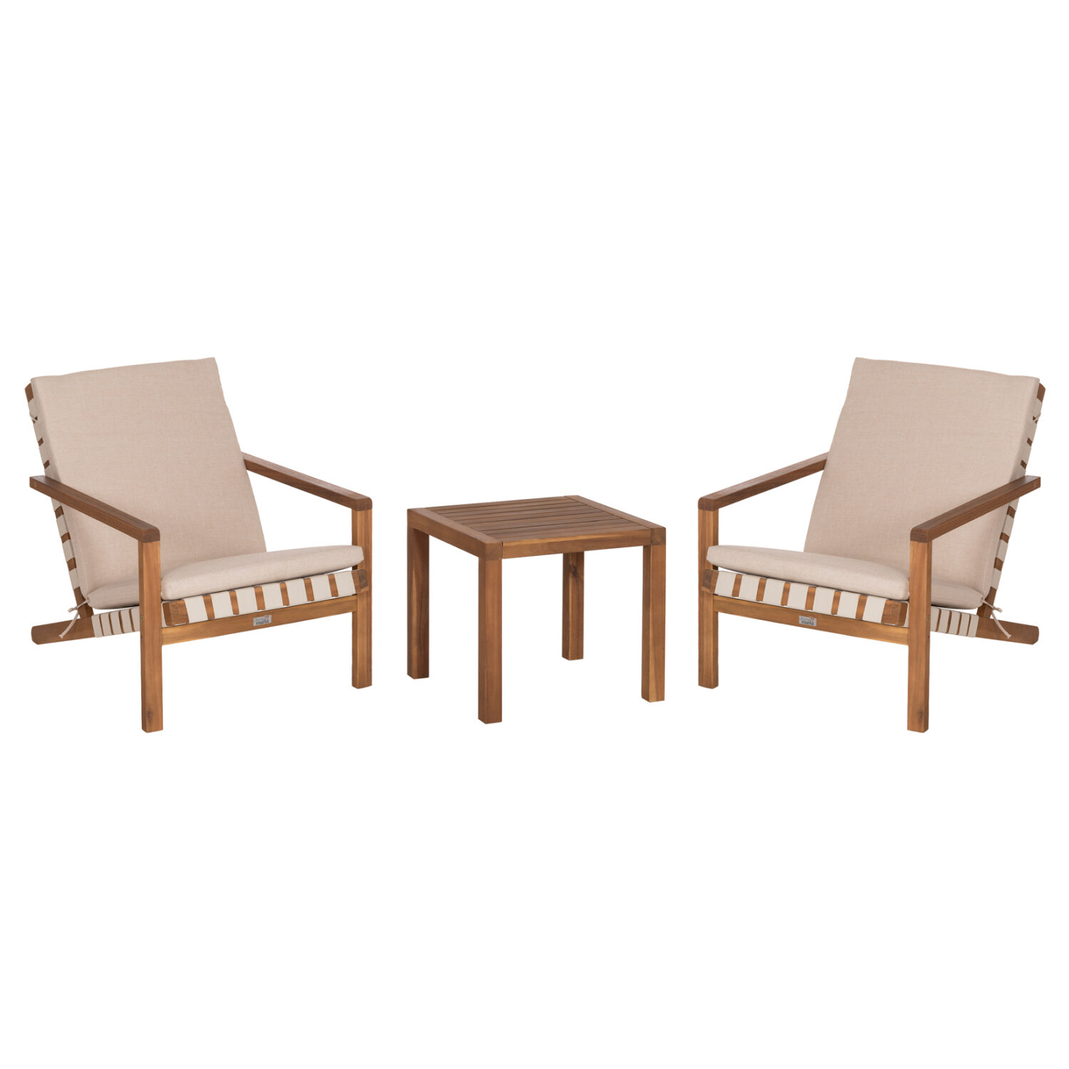 LOUNGE ΣΕΤ ΕΞ.ΧΩΡΟΥ 3ΤΜΧ DAME HM10982 ΞΥΛΟ ΑΚΑΚΙΑΣ--ΣΧΟΙΝΙ STRAP & ΜΑΞΙΛΑΡΙΑ ΣΕ ΜΠΕΖ