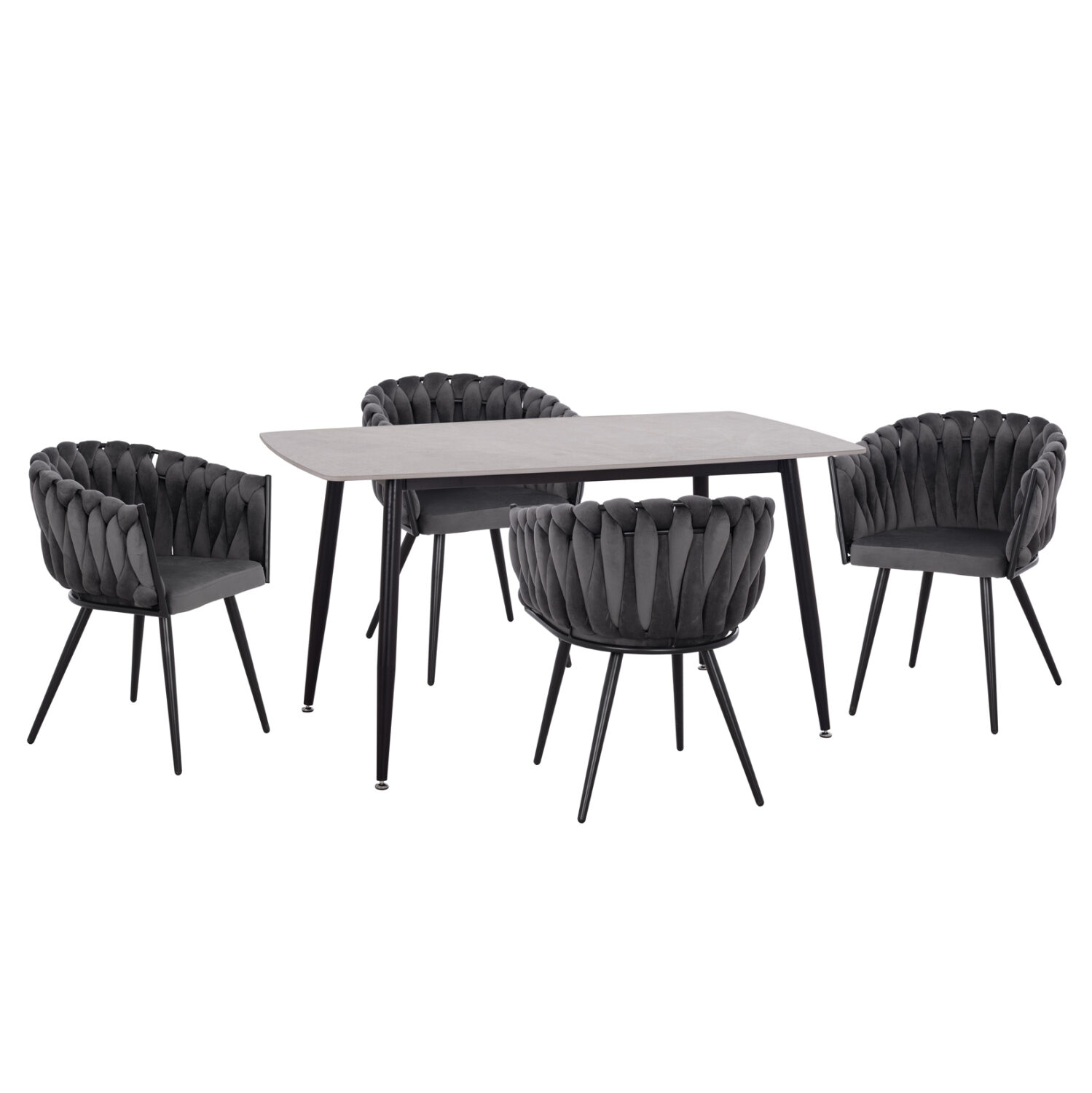 ΣΕΤ ΤΡΑΠΕΖΑΡΙΑΣ 5ΤΜΧ RAVEN HM12116.01 ΚΕΡΑΜΙΚΟ TOP ΓΚΡΙ ΜΑΡΜΑΡΟ--ΓΚΡΙ ΒΕΛΟΥΔΟ