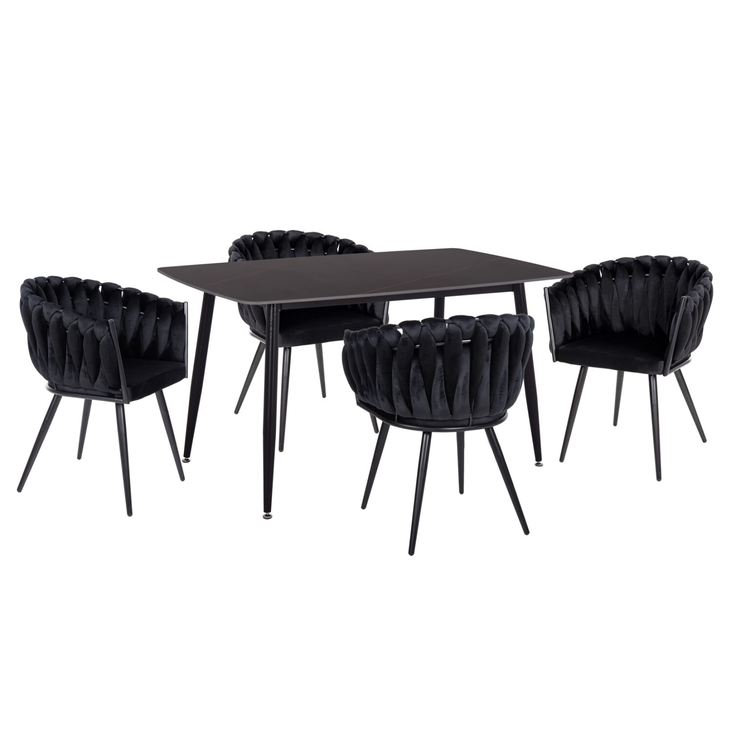 ΣΕΤ ΤΡΑΠΕΖΑΡΙΑΣ 5ΤΜΧ RAVEN HM12116.03 ΚΕΡΑΜΙΚΟ TOP ΜΑΥΡΟ ΜΑΡΜΑΡΟ--ΜΑΥΡΟ ΒΕΛΟΥΔΟ