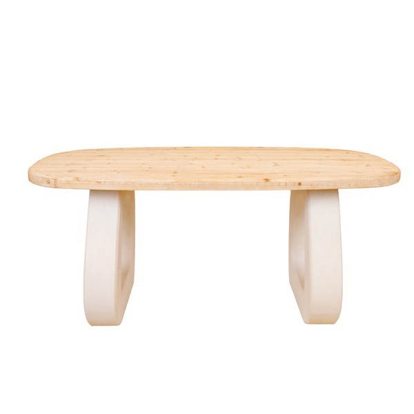 ΤΡΑΠΕΖΙ ΞΥΛΟ-MDF ΛΕΥΚΟ-ΦΥΣΙΚΟ 180x90x76cm|810-00022