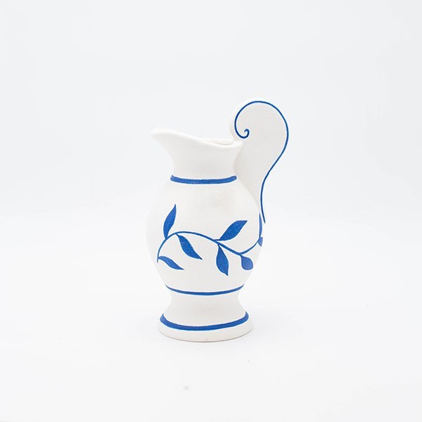 ΒΑΖΟ ΚΕΡΑΜΙΚΟ ΛΕΥΚΟ - ΜΠΛΕ 13.2x10.5x21.3cm|819-00226